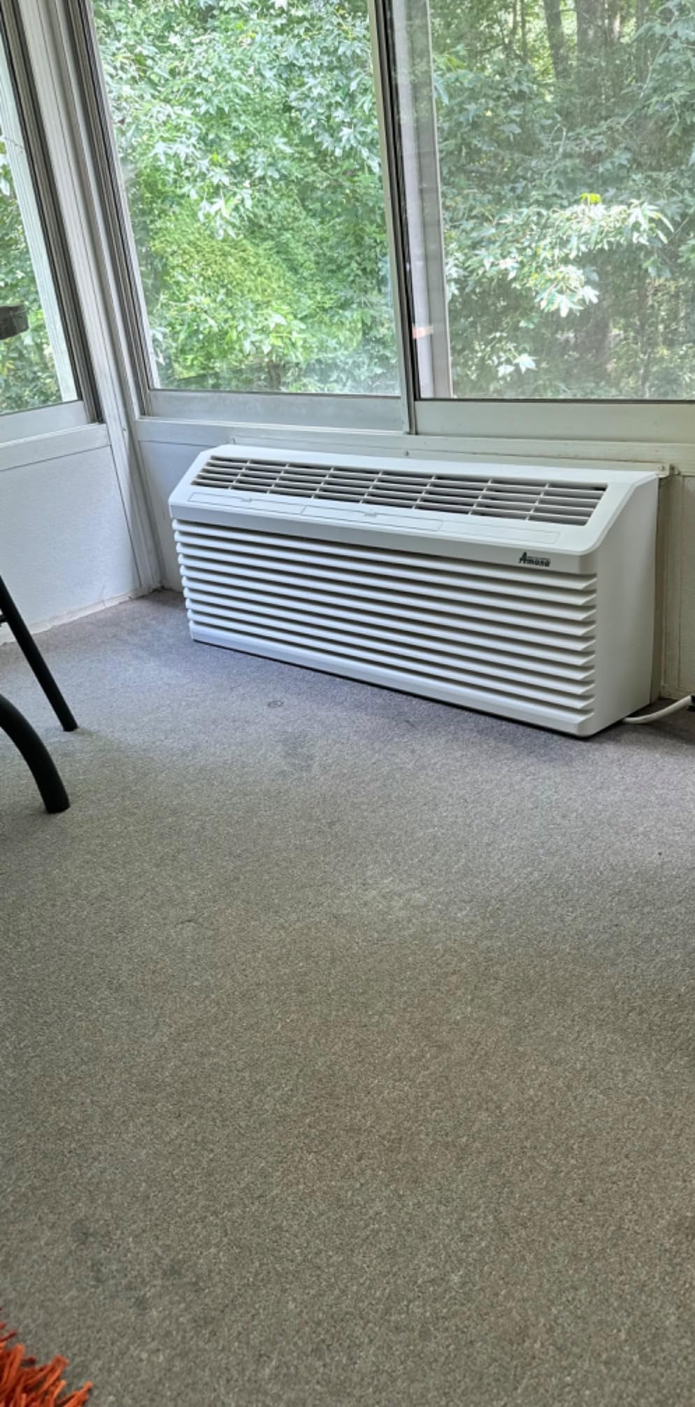 AMANA K-Series PTAC 15,000 BTU Air Conditioner with 3.5 kW Heater, 20 Amp Plug, White - PTC153K35AXXX - A/C Unit Only - Customer Photo 1