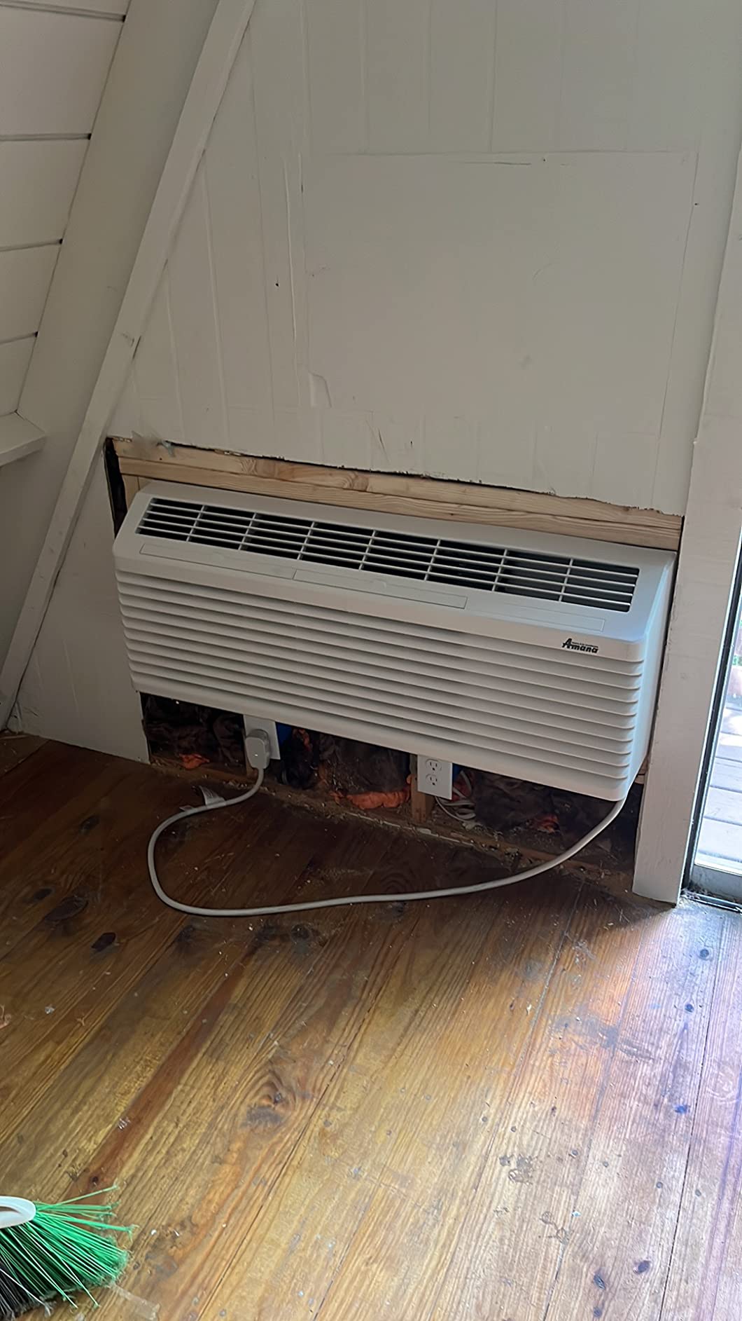 AMANA K-Series PTAC 12,000 BTU Air Conditioner Heat Pump with 3.5 kW Heater, 20 Amp plug, White - PTH123K35AXXX - A/C Unit Only - Customer Photo 1