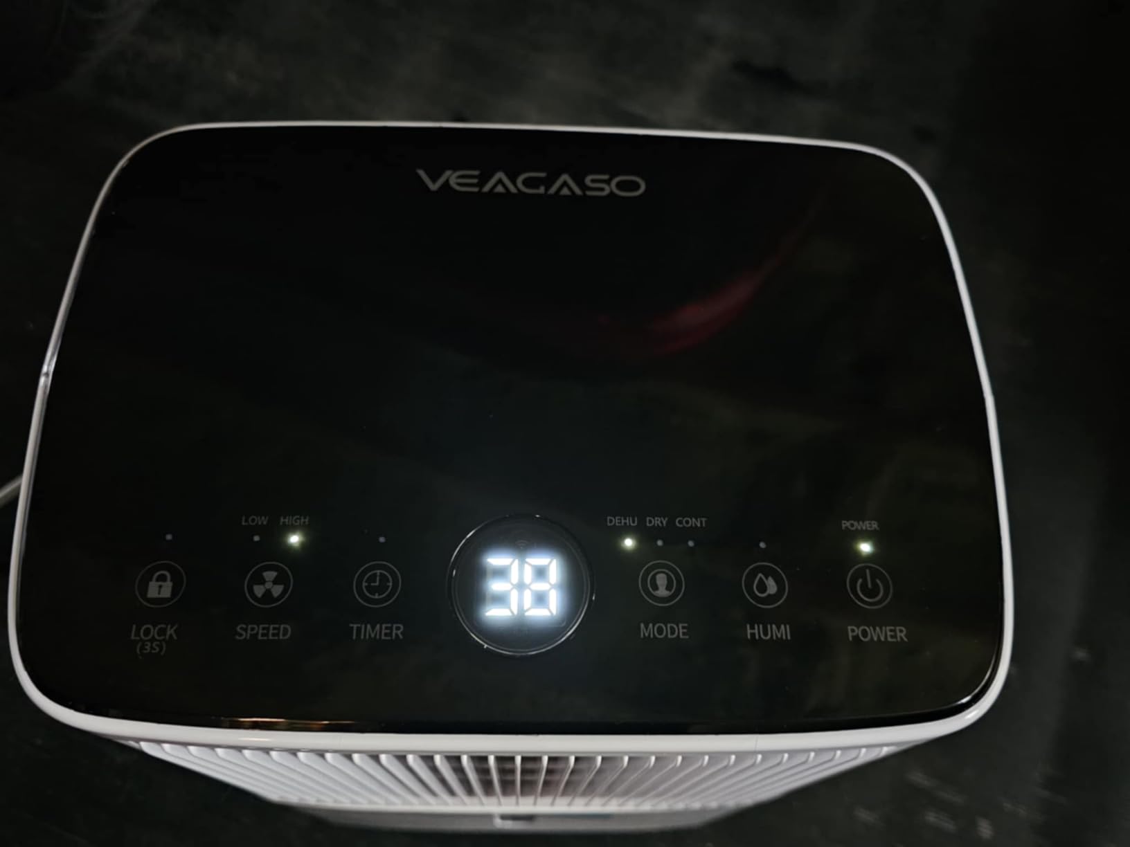 2500 Sq.Ft Dehumidifiers for Home with Drain Hose Max 34 Pints, VEAGASO Dehumidifier for Basement, Large Room, Bathroom, Bedroom, Three Modes, Intelligent Humidity Control, Dry Clothes, 24HR Timer - Customer Photo 3