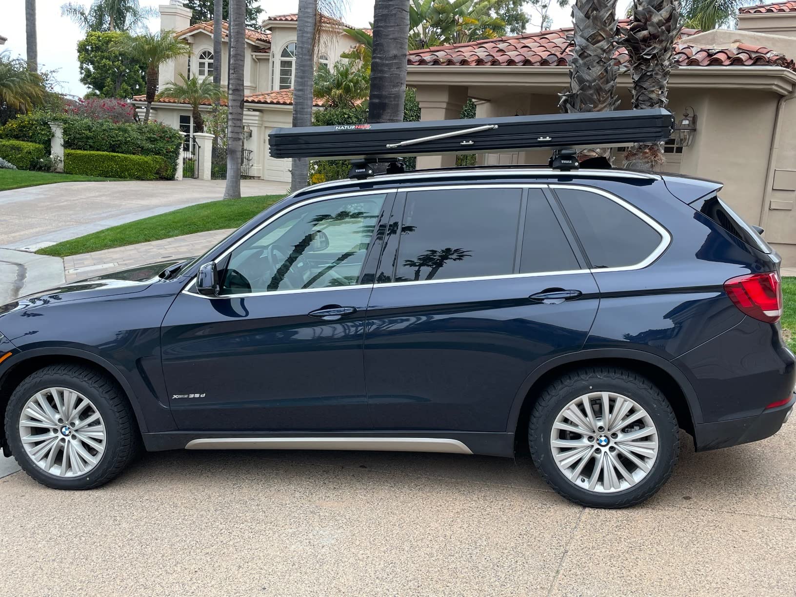 BAMACAR Naturnest Rooftop Tent Hard Shell 2-3 Person Nature Nest Roof Top Tent Hardshell For Jeep SUV Van Pickup Truck Vehicle Trailer Car Camping Hard Top Claim Shell Overland Car Roof Rack Top Tents - Customer Photo 2