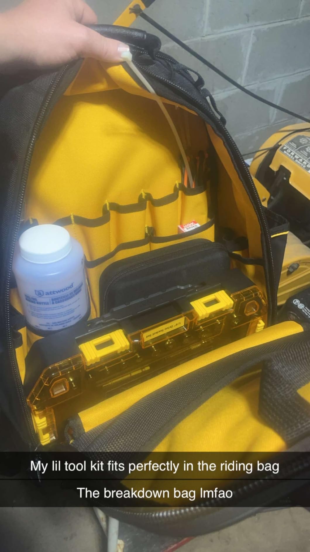 DEWALT Tool Backpack, Tool Storage and Organization, Durable and Water Resistant (DWST560102) - Customer Photo 4