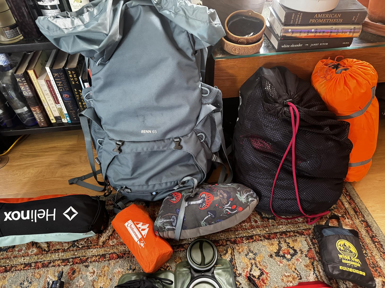 Osprey Renn 65L Women's Backpacking Backpack, Cascade Blue/Melon Orange - Customer Photo 2