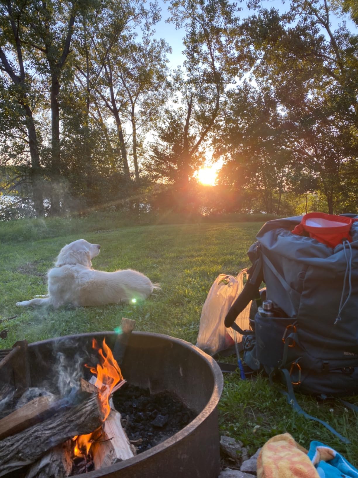 Osprey Renn 65L Women's Backpacking Backpack, Cascade Blue/Melon Orange - Customer Photo 4