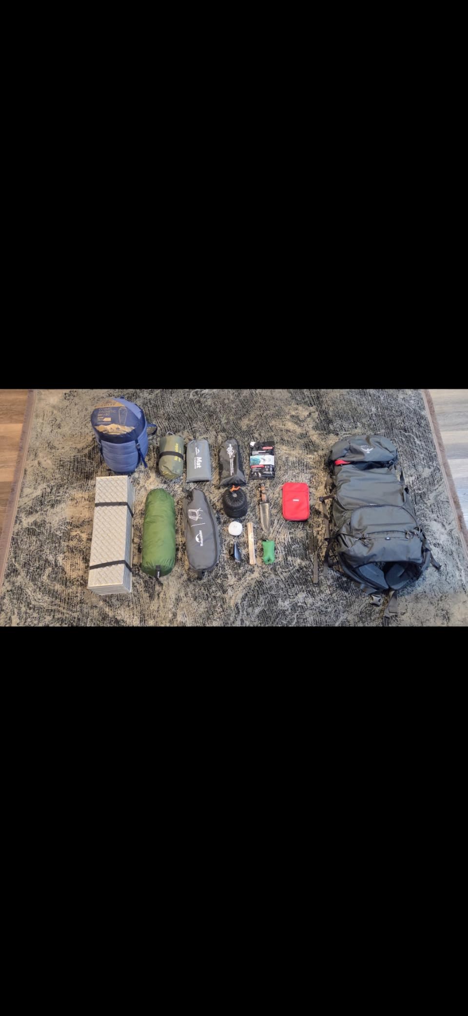 Osprey Rook 65L Men's Backpacking Backpack, Dark Charcoal/Silver Lining - Customer Photo 2