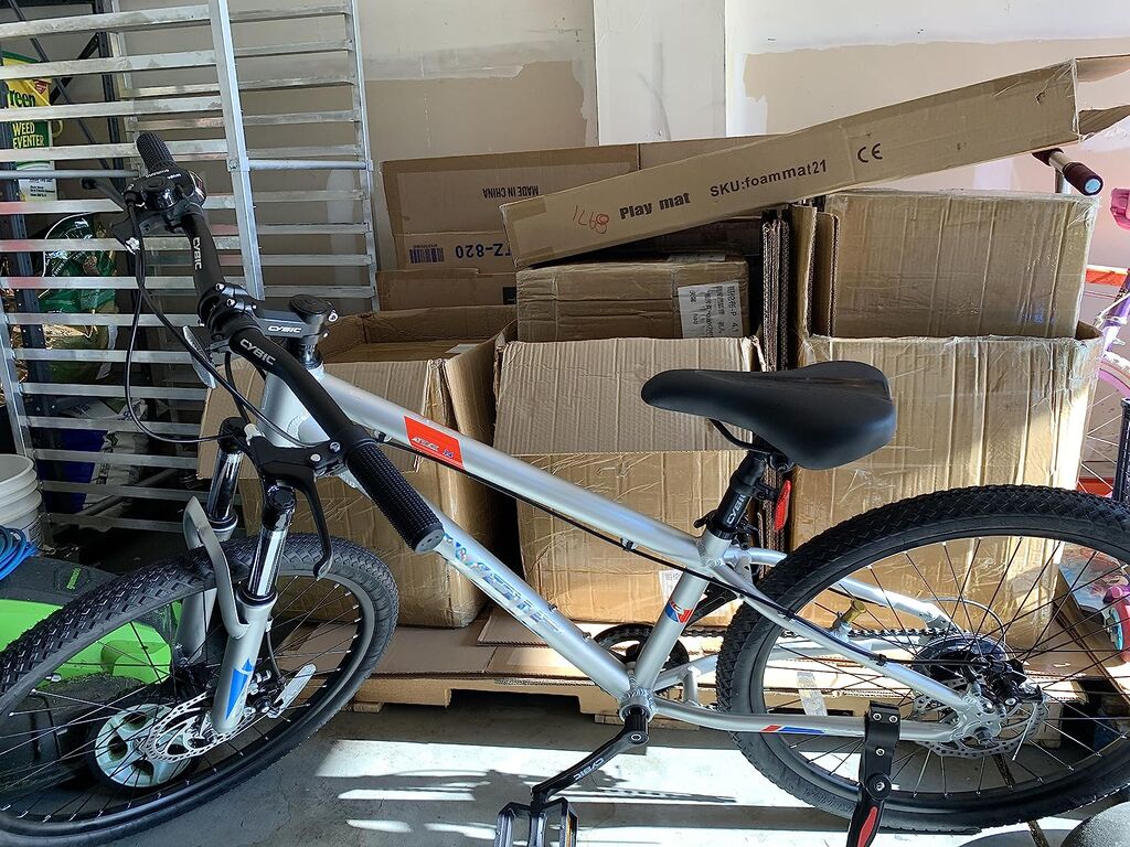 CYBIC 24 inch Mountain Bike, Aluminum Frame, Suspension Fork, Disc Brake, 24 inch Bicycle, Multiple Colors for Youth Customer Review CYBIC 24 inch Mountain Bike, Aluminum Frame, Suspension Fork, Disc Brake, 24 inch Bicycle, Multiple Colors for Youth - Customer Photo 2