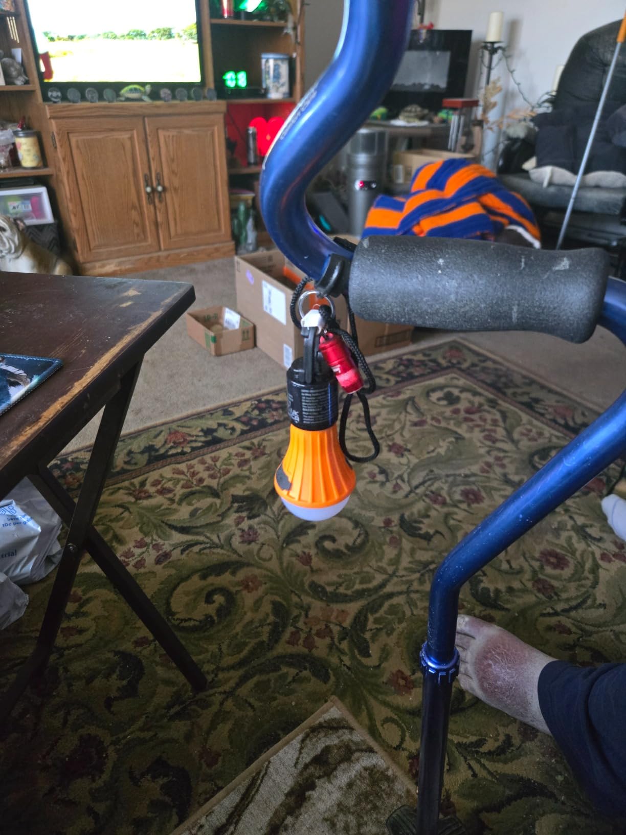 Lepro LED Rechargeable Camping Lantern, 7 White and RGB Light Modes, Camping Essentials, Hanging Light Bulbs with Clip Hook for Camping, Christmas, Decorations, Emergency, USB Cable Included, 2 Packs - Customer Photo 2