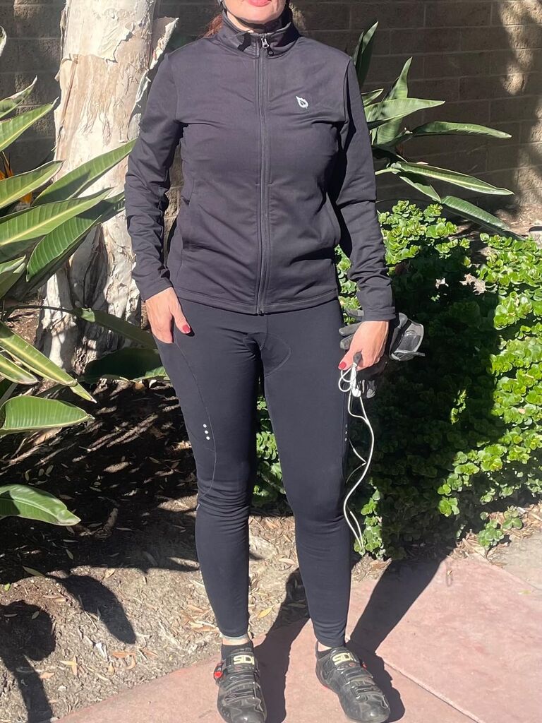 baleaf Women's Fleece Running Jacket Water Resistant Full Zip Winter Cold Weather Gear Thermal Cycling Workout Jackets Customer Review baleaf Women's Fleece Running Jacket Water Resistant Full Zip Winter Cold Weather Gear Thermal Cycling Workout Jackets - Customer Photo 2