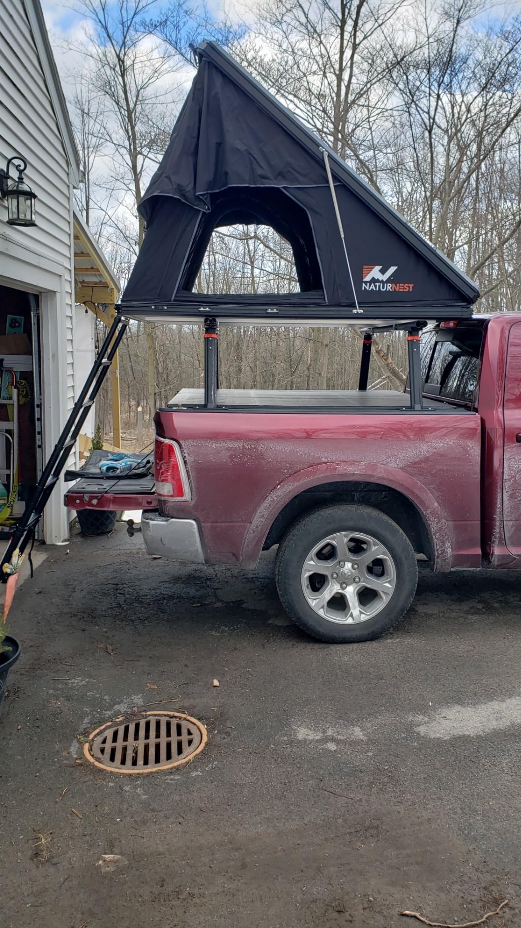 BAMACAR Naturnest Rooftop Tent Hard Shell, Nature Nest Roof Top Tent Hardshell Rooftop Tents for Jeep SUV Truck Van Car Camping Roof Rack Overland Hard Shell Car Top Tents - Customer Photo 1