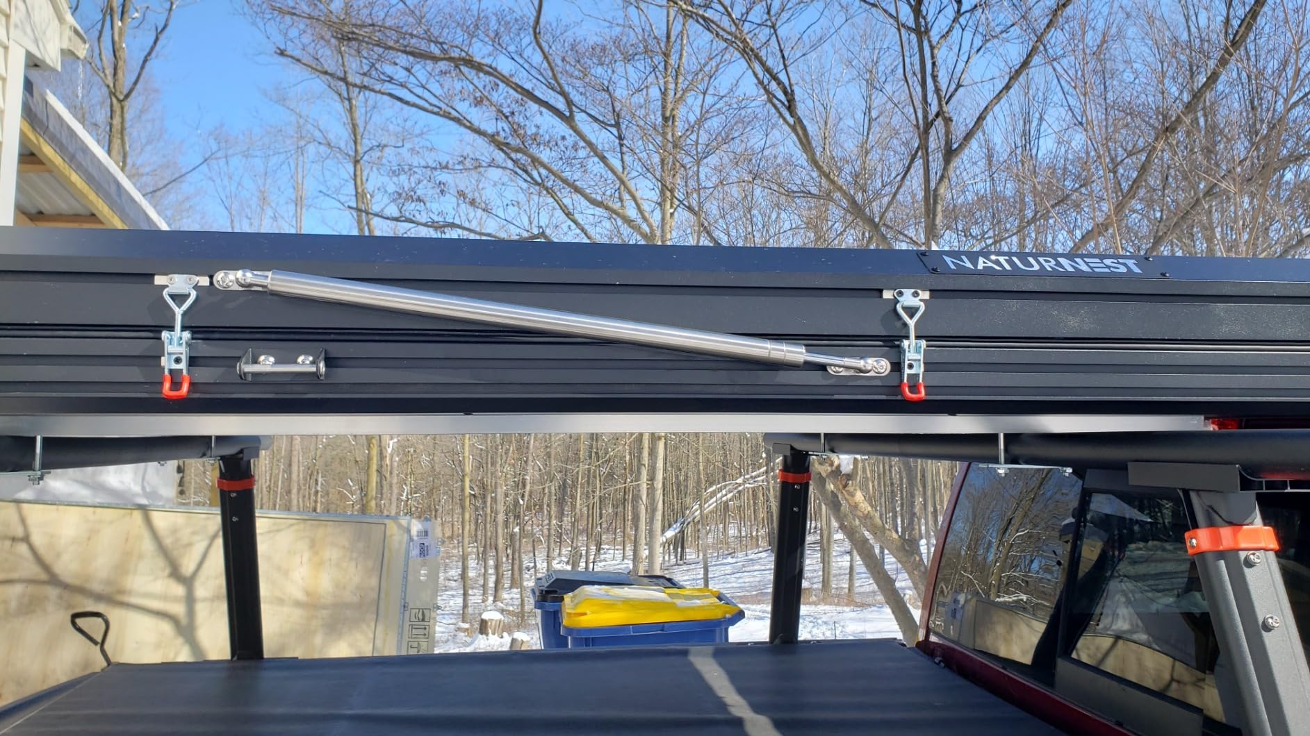 BAMACAR Naturnest Rooftop Tent Hard Shell, Nature Nest Roof Top Tent Hardshell Rooftop Tents for Jeep SUV Truck Van Car Camping Roof Rack Overland Hard Shell Car Top Tents - Customer Photo 2