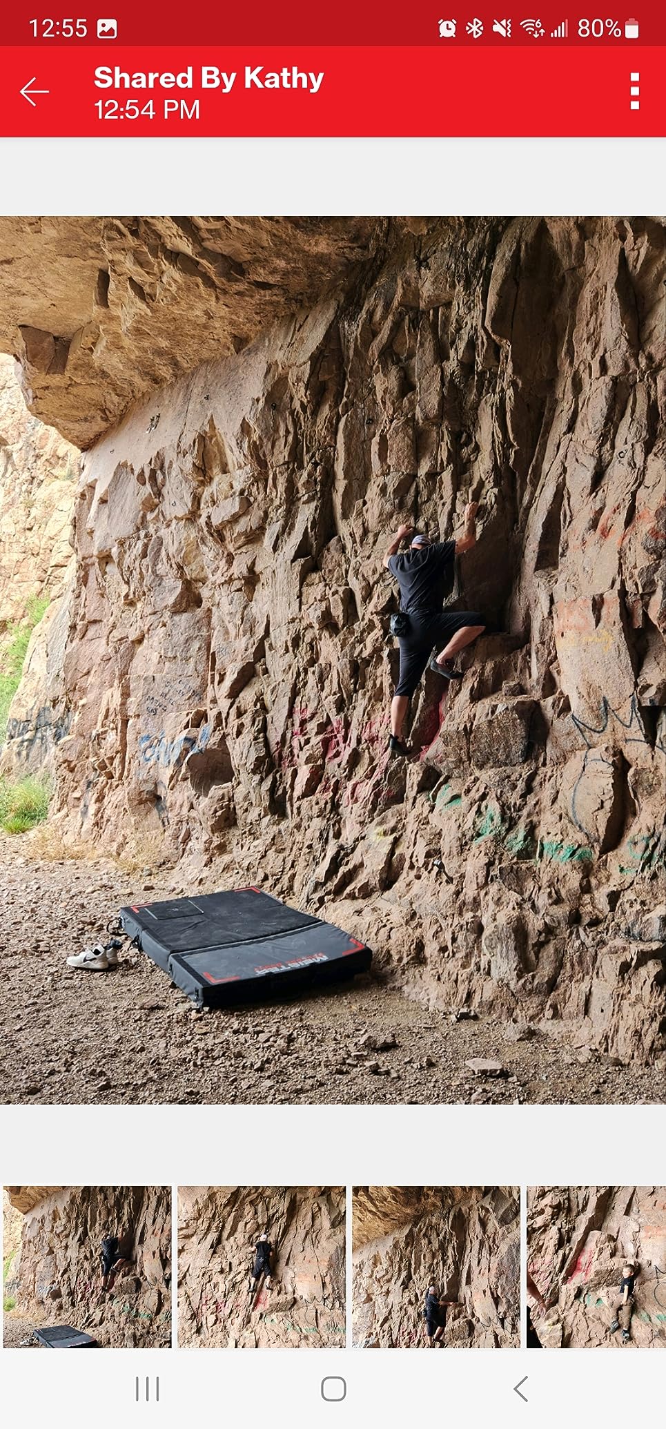 Meister Boulder Beast XL Tri-Fold Rock Climbing Crash Pad w/Backpack Straps - Customer Photo 1