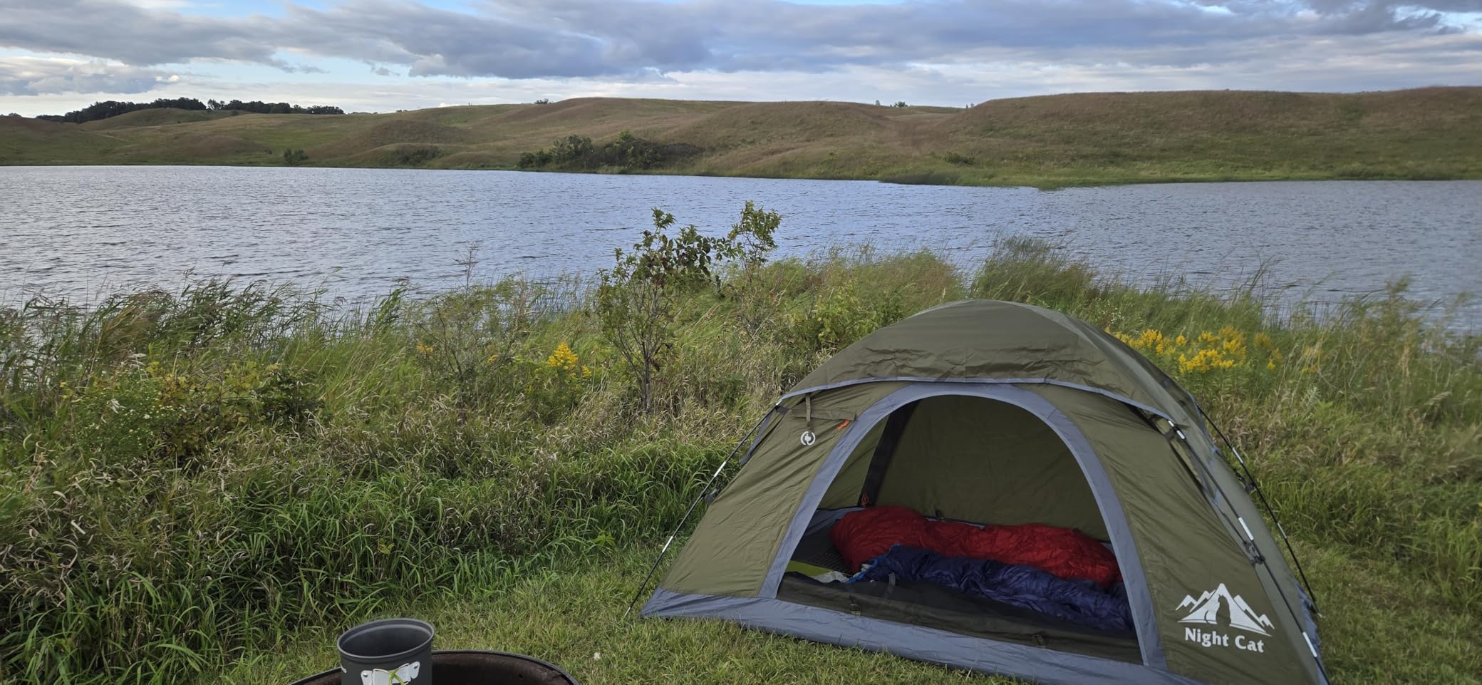 Night Cat Upgraded Backpacking Tents 1 2 Persons Easy Clip Setup Camping Tent Adults Scouts Heavy Rainproof Compact Lightweight - Customer Photo 1