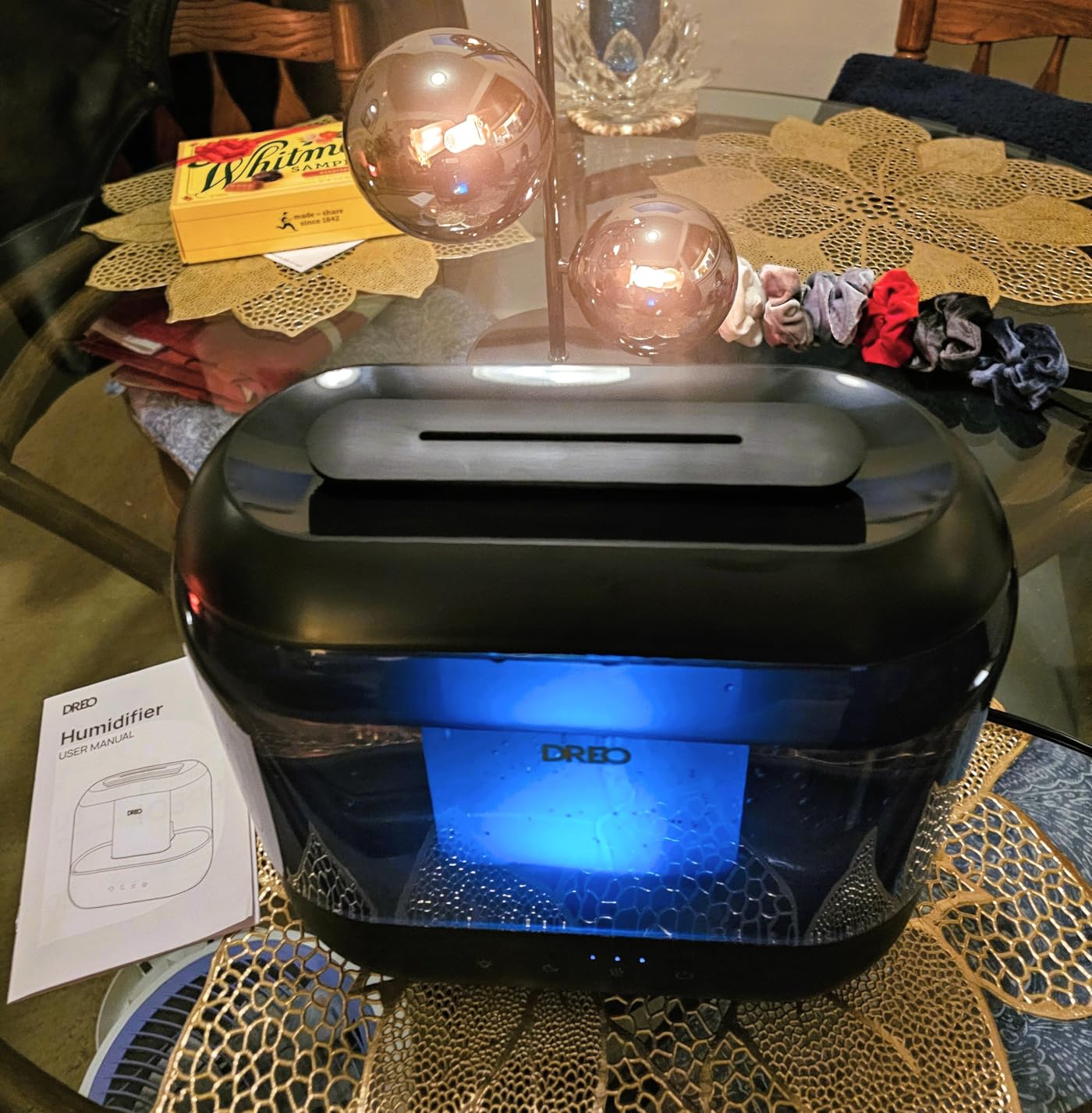 Dreo Humidifiers for Bedroom, 4L Top Fill for Large Room, 36H Runtime, 28 dB Quiet Supersized Cool Mist Air Humidifier for Baby Nursery, Plants, Indoor, Night Light, Easy to Clean & Fill - Customer Photo 5