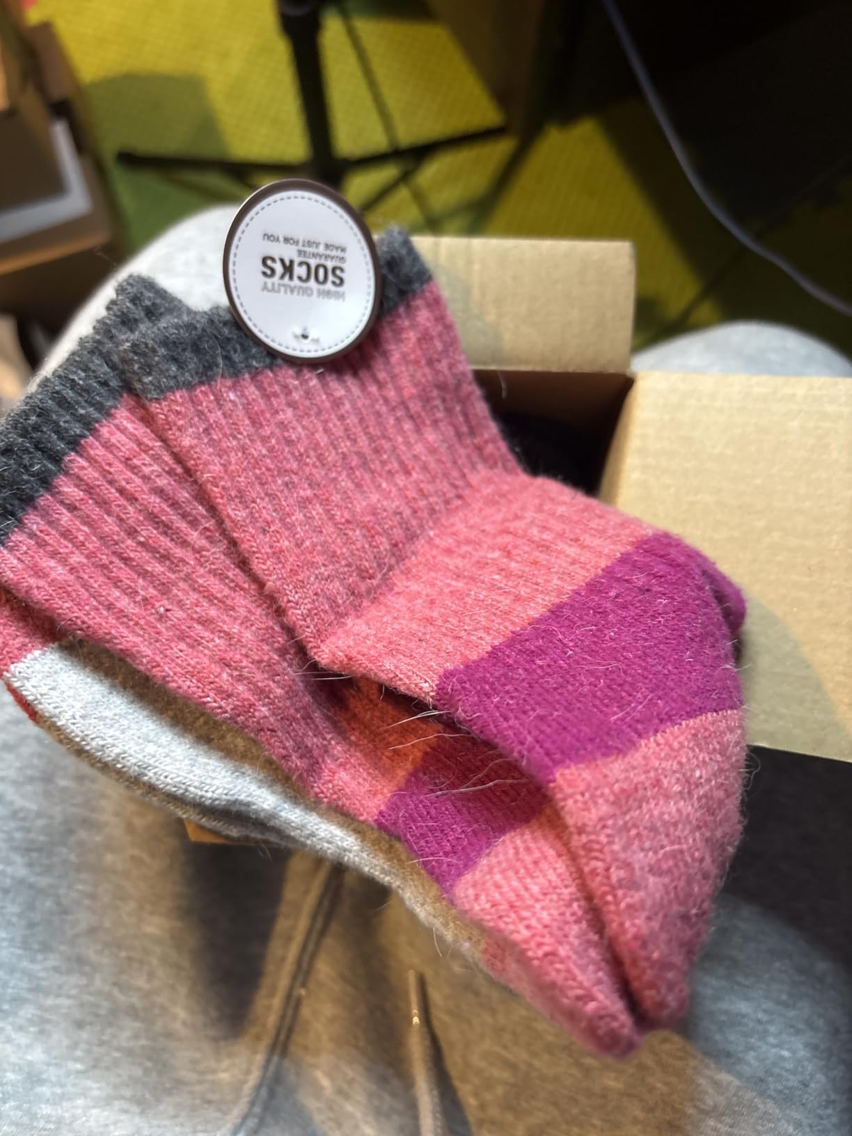 Anlisim Merino Wool Hiking Socks for Women Thermal Winter Warm Boot Work Cushion Socks 5 Pairs - Customer Photo 2