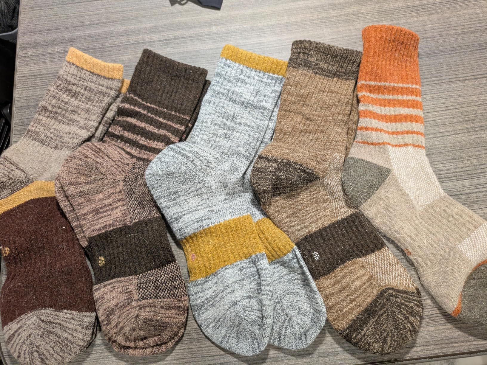 Anlisim Merino Wool Hiking Socks for Women Thermal Winter Warm Boot Work Cushion Socks 5 Pairs - Customer Photo 4