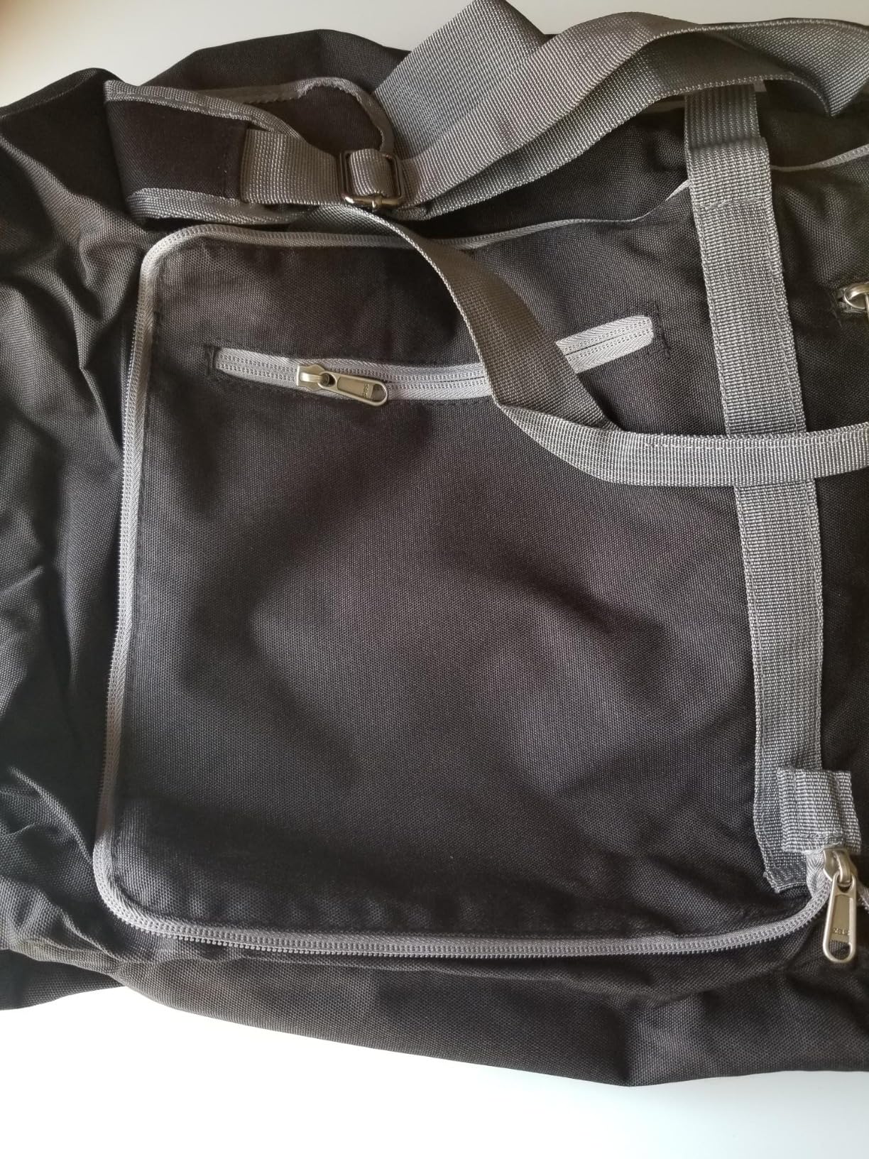 Large Travel Duffel Bag & Tote Luggage - Perfect Overnight Weekender & Gym Bag for Men & Women - Water-Resistant, Shoe Compartment - 80L (27 X 15 X 12 inches) Black - Customer Photo 2