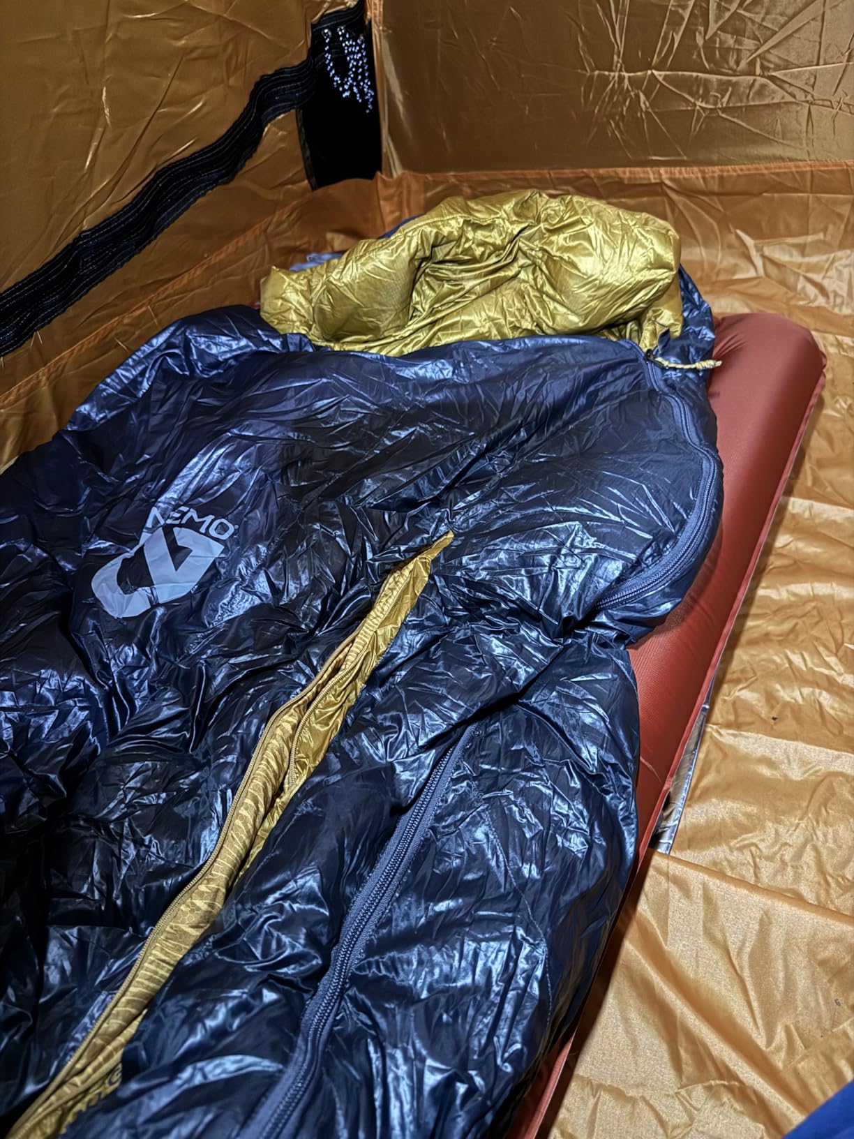 Big Agnes Rapide SL - Insulated Sleeping Pad, Ultralight, All Season Compact Backpacking and Hiking, Pumphouse Sack Included, Orange, 20x72 Regular - Customer Photo 1