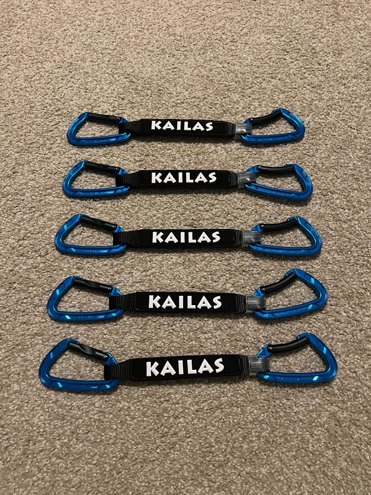 KAILAS Flash Quickdraw Set Carabiner Pack Accessories 22kN Rock Climbing Gear Heavy Duty UIAA CE Certified 14CM 20CM - Customer Photo 1