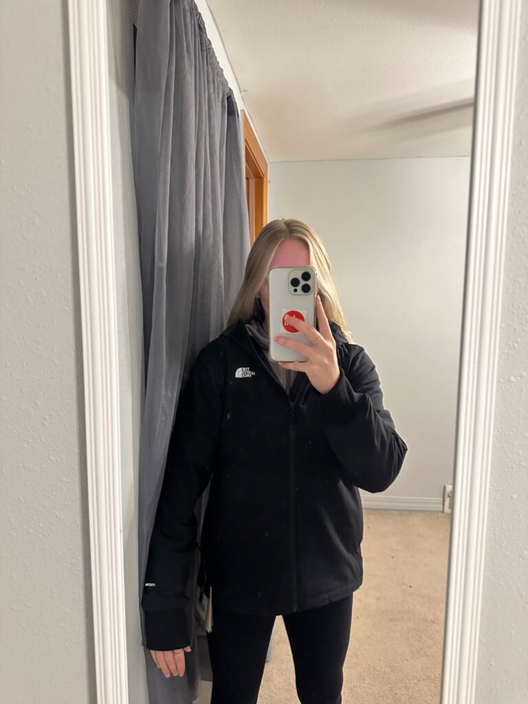 THE NORTH FACE Womens Shelbe Raschel Fleece Hooded Jacket (Standard & Plus Size) | Soft Fleece Lining, Wind & Water Resistant Customer Review THE NORTH FACE Womens Shelbe Raschel Fleece Hooded Jacket (Standard & Plus Size) | Soft Fleece Lining, Wind & Water Resistant - Customer Photo 2