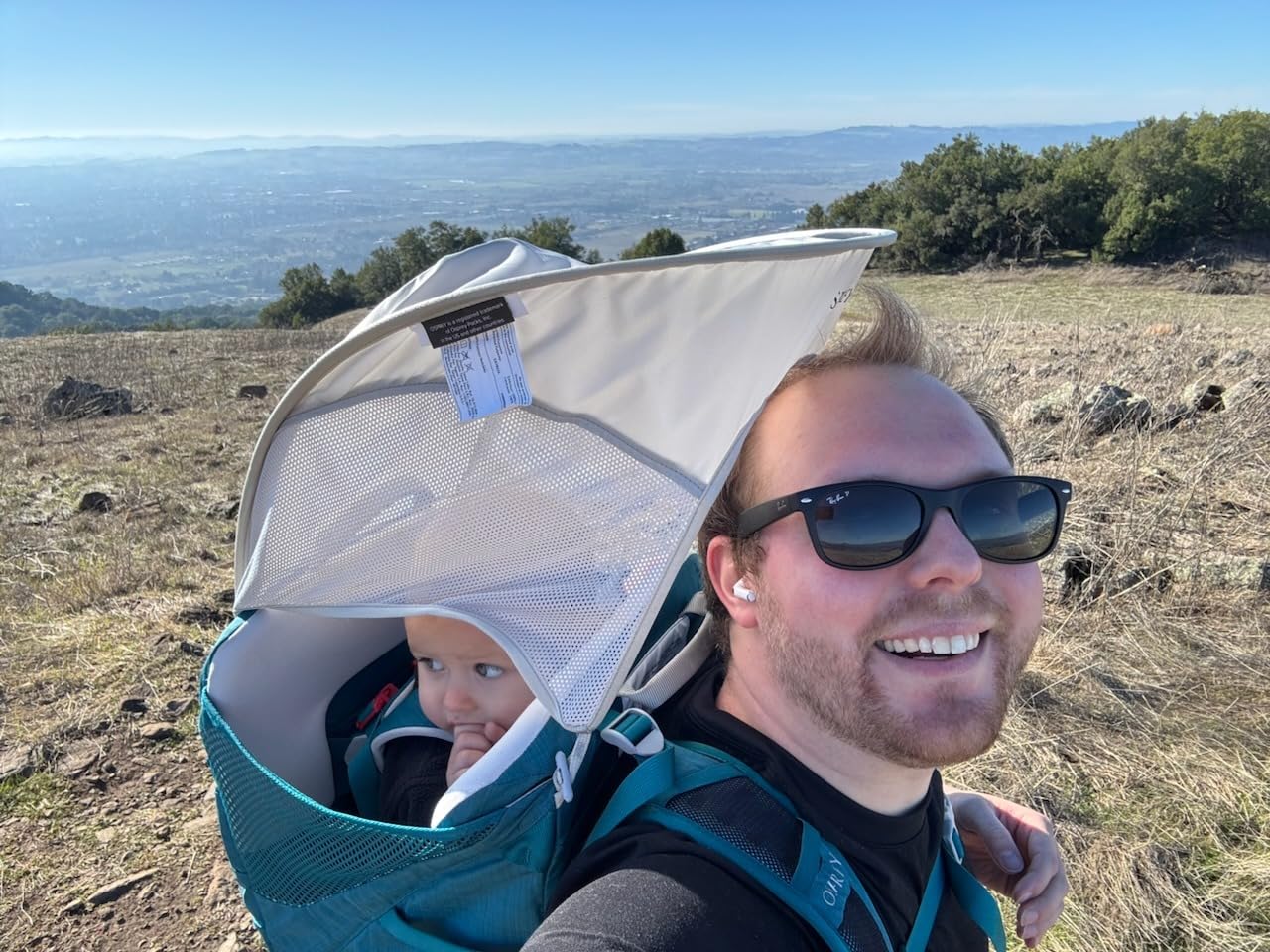 Osprey Poco SLT Lightweight Child Carrier Backpack - Slimmed-Down Hiking Carrier for Toddlers with Safety Harness, Sunshade, and Ventilated Backpanel - Lightweight Travel-Friendly Option - Customer Photo 2