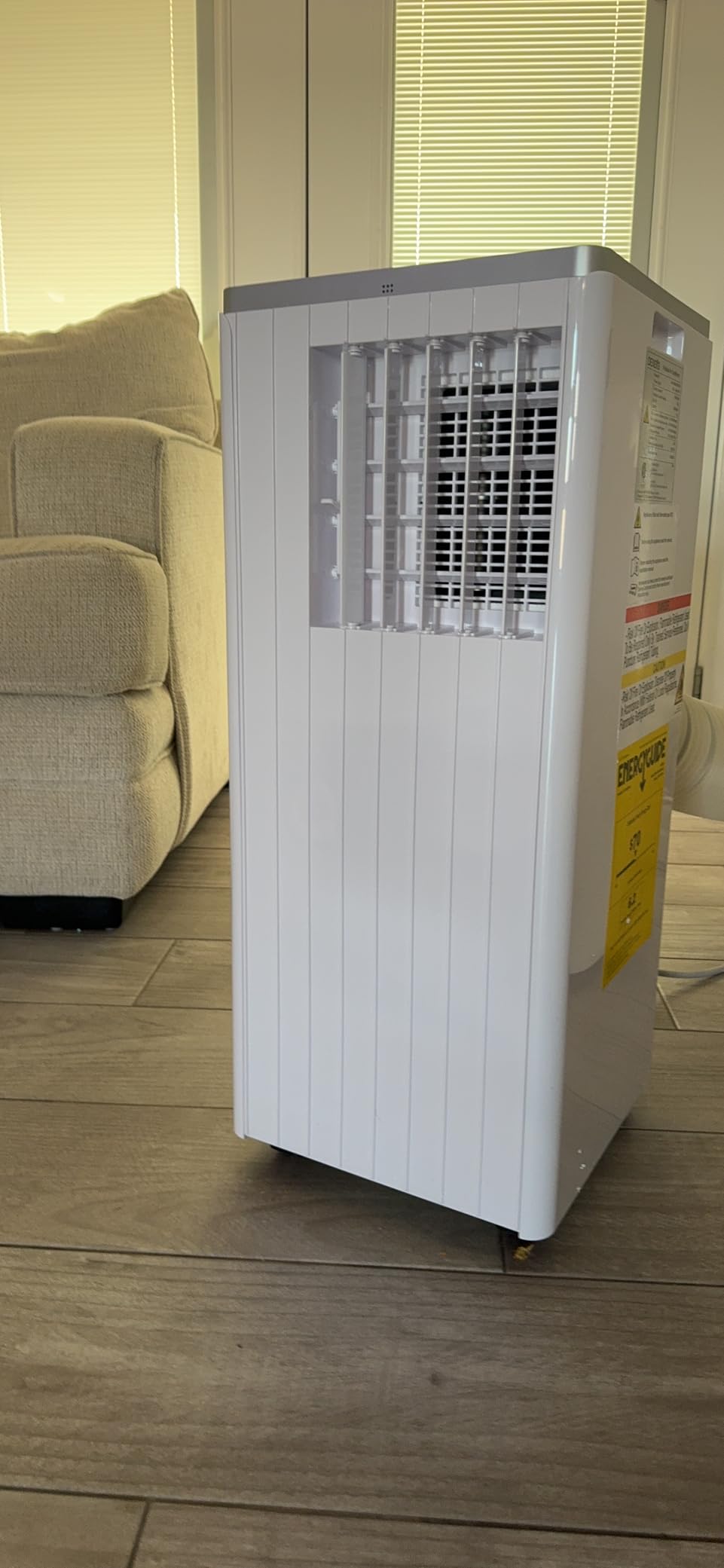 8,000 BTU Portable Air Conditioner, Portable AC Unit with Built-in Dehumidifier and Cooling Fan for Room up to 350 sq.ft., 24 Hour Timer & Remote Control & Window Mount Kit, White - Customer Photo 1