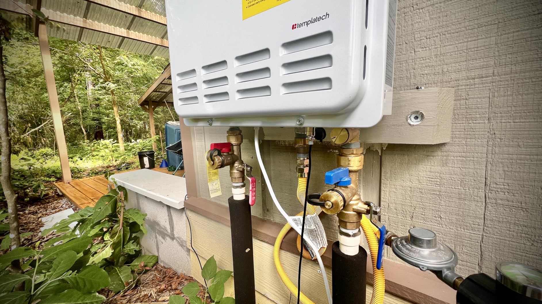 ORBEK Propane Gas Tankless Water Heater - 100,000 BTU Up to 4.3 GPM Indoor Installation - CSA Certified On-Demand Instant Hot Water Heater 3/4