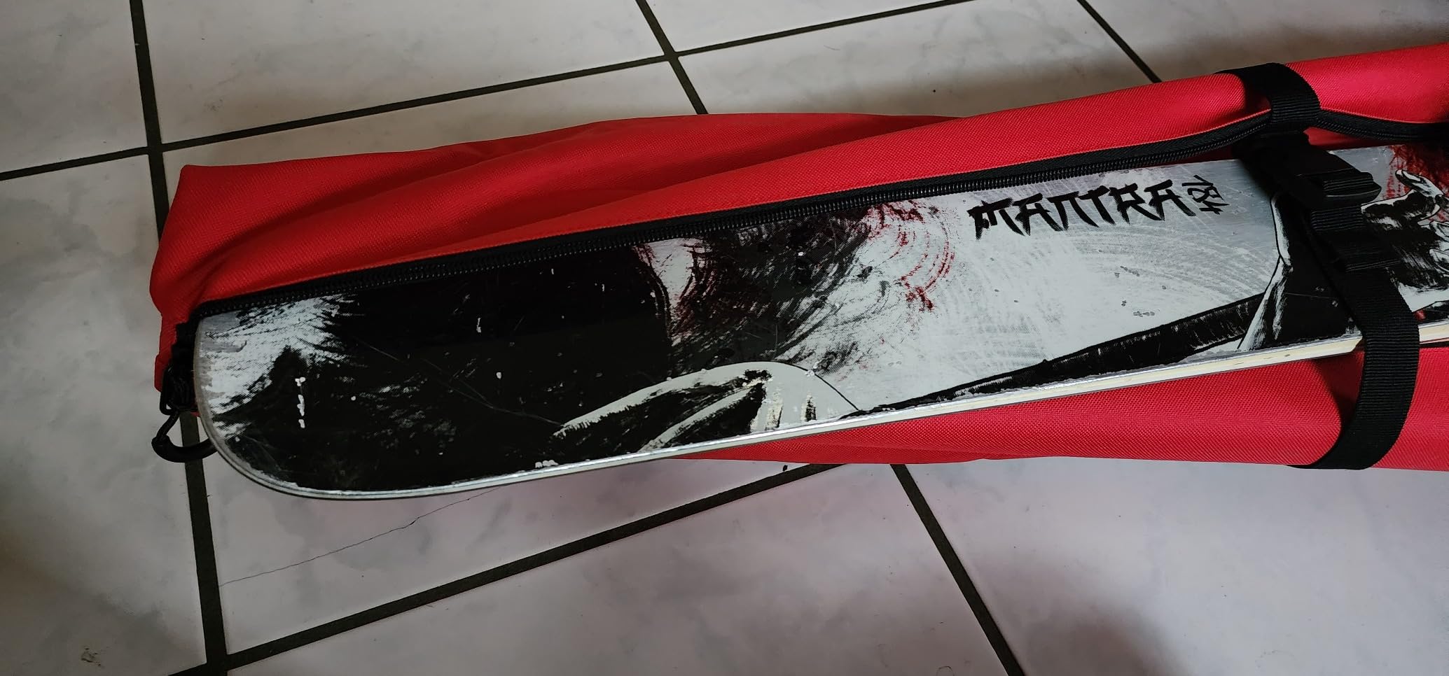 Tonesport Ski Bag and Boot Bag Combo - Ski Bags for Air Travel - Unpadded Snow Ski Bags - For Skis Up to 190cm - Dark Red - Customer Photo 1