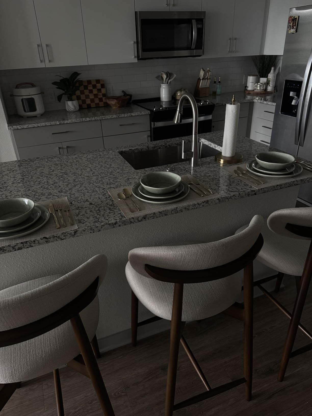 AmorArc Ceramic Dinnerware Sets,Handmade Reactive Glaze Stoneware Plates and Bowls Sets,Highly Scratch Resistant | Dishwasher & Microwave Safe Dishes Set,Service for 8 (24pc) - Customer Photo 1