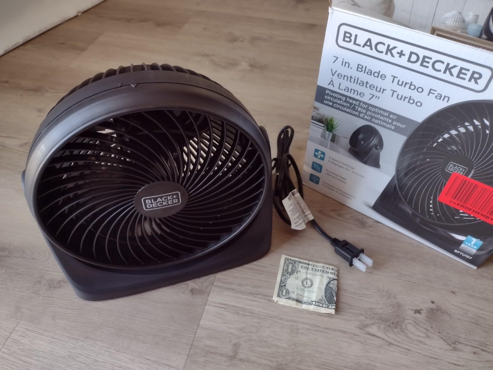 BLACK+DECKER Box Fan with 3 Speed Settings, 20
