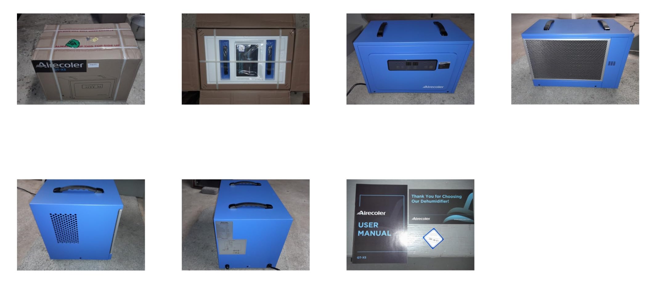 125 Pints Commercial Dehumidifier for Crawl Spaces & Basements with Drain Hose, Industrial Grade Water Damage Restoration for up to 6,000 sq ft, Auto Defrost, Memory Starting - Customer Photo 1