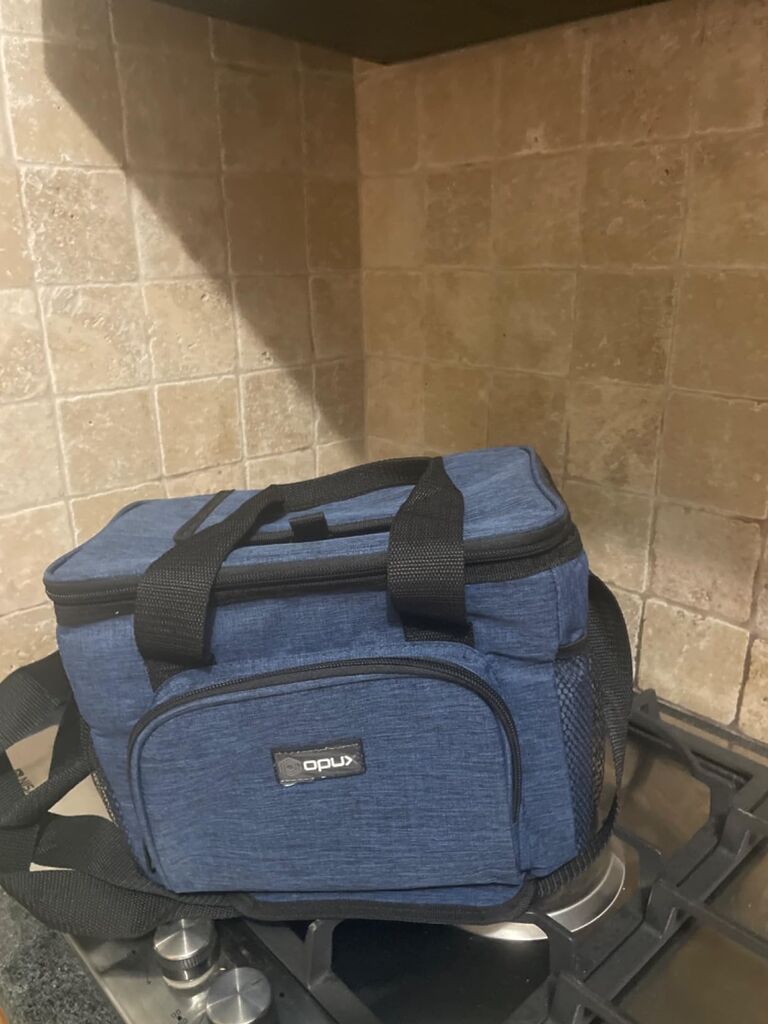 OPUX Soft Cooler Bag, Insulated Collapsible Lunch Cooler Tote for Men Work Camping Beach Travel, Portable Soft Sided Leakproof Waterproof Large Lunch Bag Box with Shoulder Strap 40 Cans, Charcoal Gray - Customer Photo 4