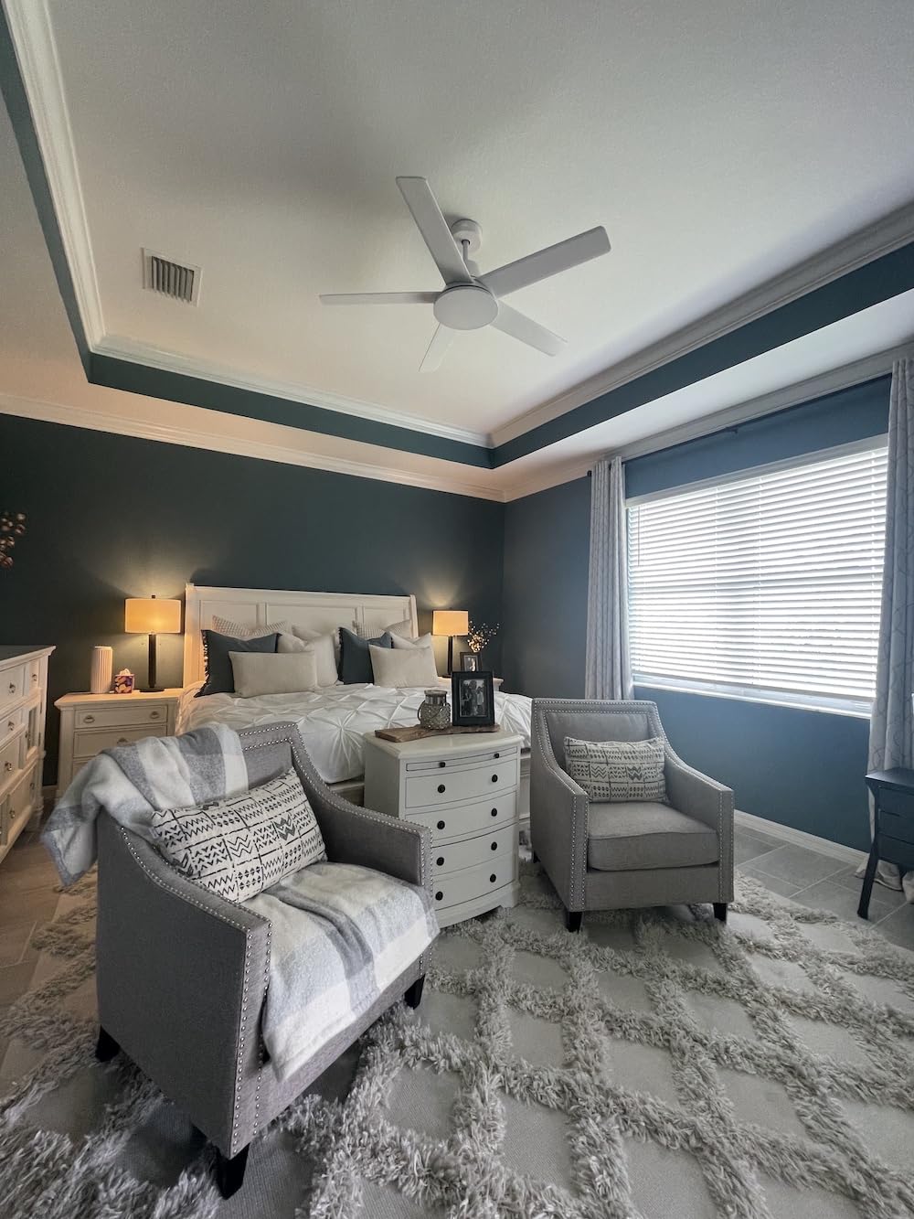 Dreo Smart Ceiling Fan with Lights, 52 Inch, 12 Speeds & 3 Fan Modes, Stepless Color Tones, Dimmable LED Light, 12H Timer, Quiet DC Motor, Remote/APP/Alexa Control, White Ceiling Fans Indoor - Customer Photo 2