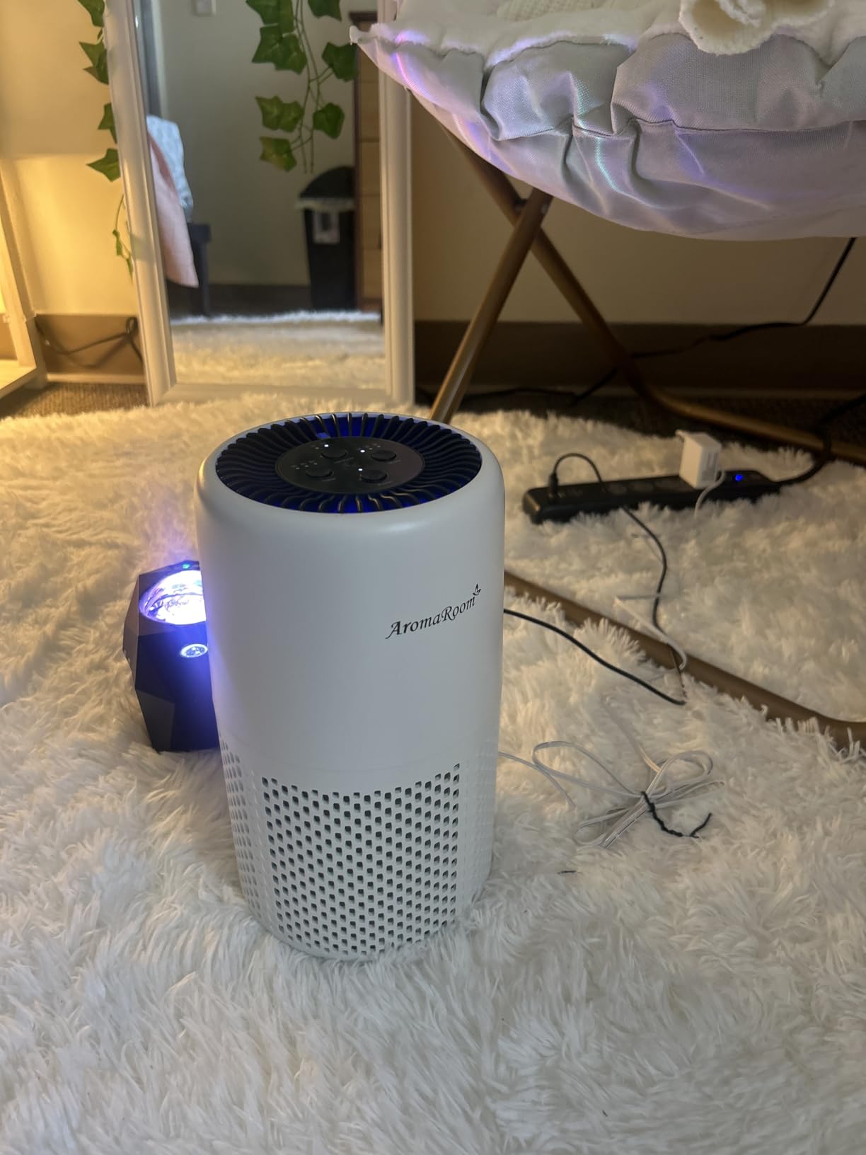 AromaRoom Air Purifiers for Bedroom with True HEPA13 Filters 3-in-1, Pet Air Purifier with Aroma Pad for Wildfires Smoke Pollen Dander, 22dB Quiet Air Cleaners for Baby Room Office Dorm - Customer Photo 5