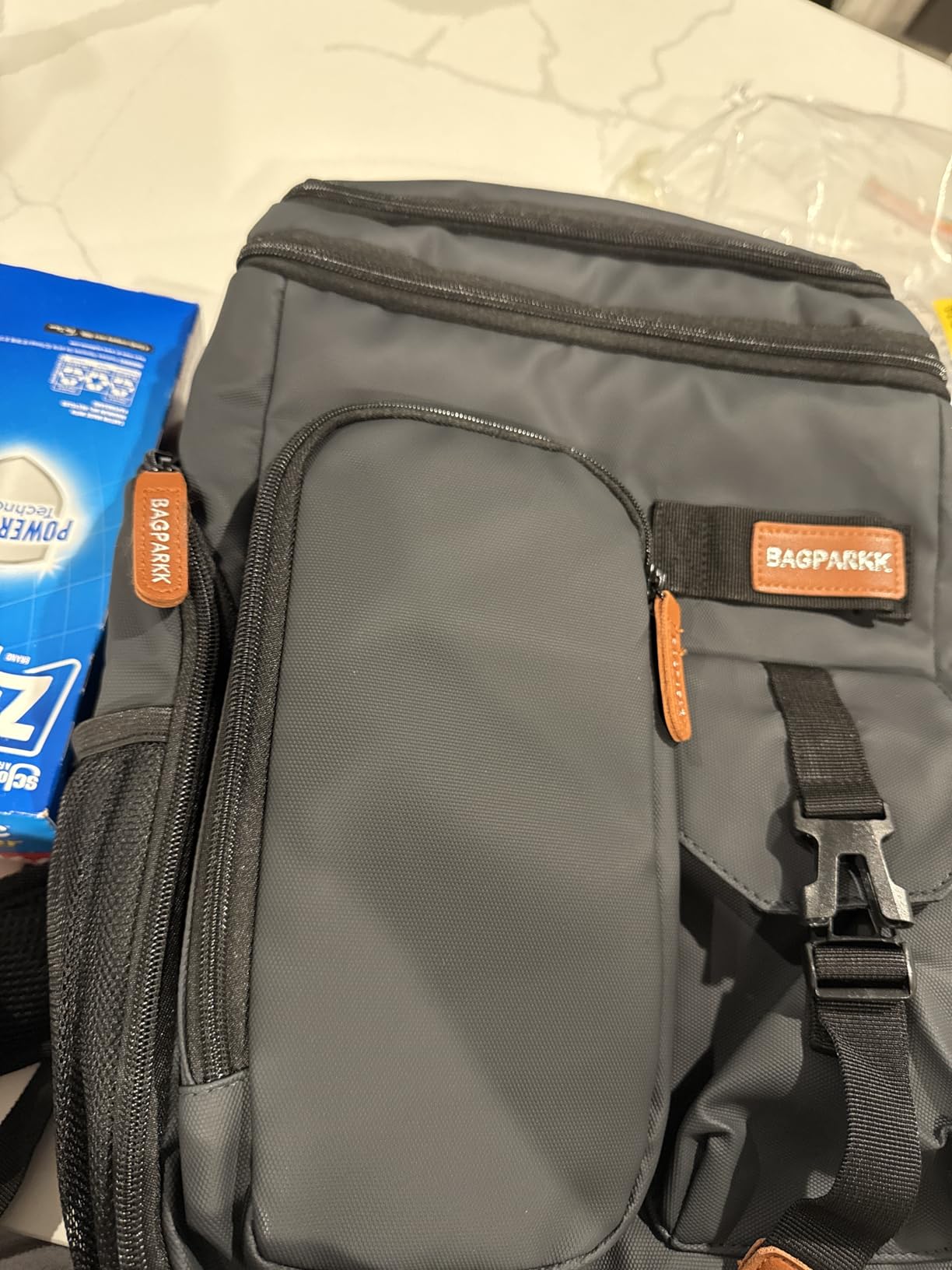 Insulated Cooler Backpack,33/45 Cans Multifunctional Double Deck Leakproof Cooler Bag with Sternum Strap,Large Capacity Lightweight Travel Camping Beach Backpack - Customer Photo 4