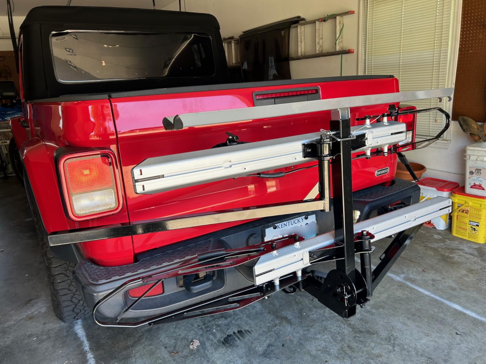 Young Hitch Mount Bike Rack with Ramp, 200 lbs. Capacity for 2 E-Bikes, Fat Tire and Standard, fits Cars, SUVs, RVs, Trailers with 2 Inch Receiver - Customer Photo 1