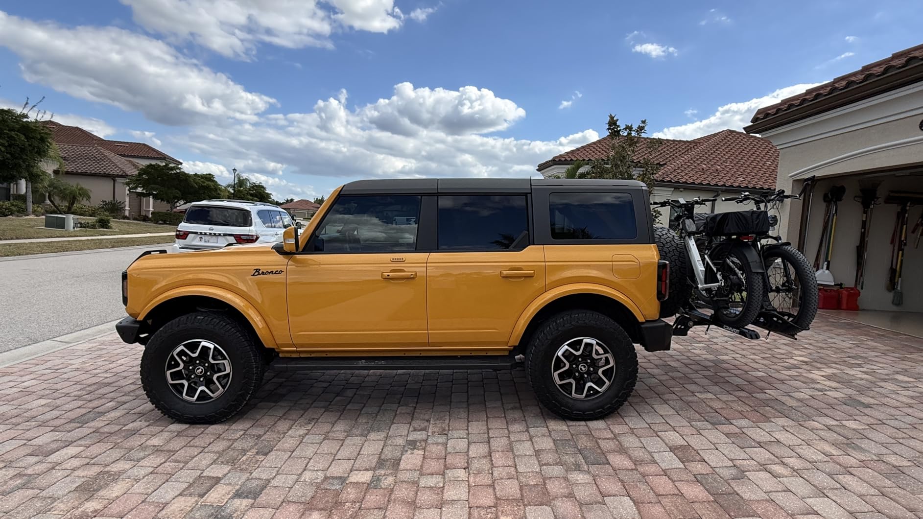 CyberRack E2 Hitch 2 EBike Rack with Ramp, 200 lbs Capacity Electric Bike Carrier Foldable Platform Mount, Up to 5-inch Fat Tire Bicycle for 2'' Receiver Cars Trucks SUVs Minivans RV, Trailer - Customer Photo 2