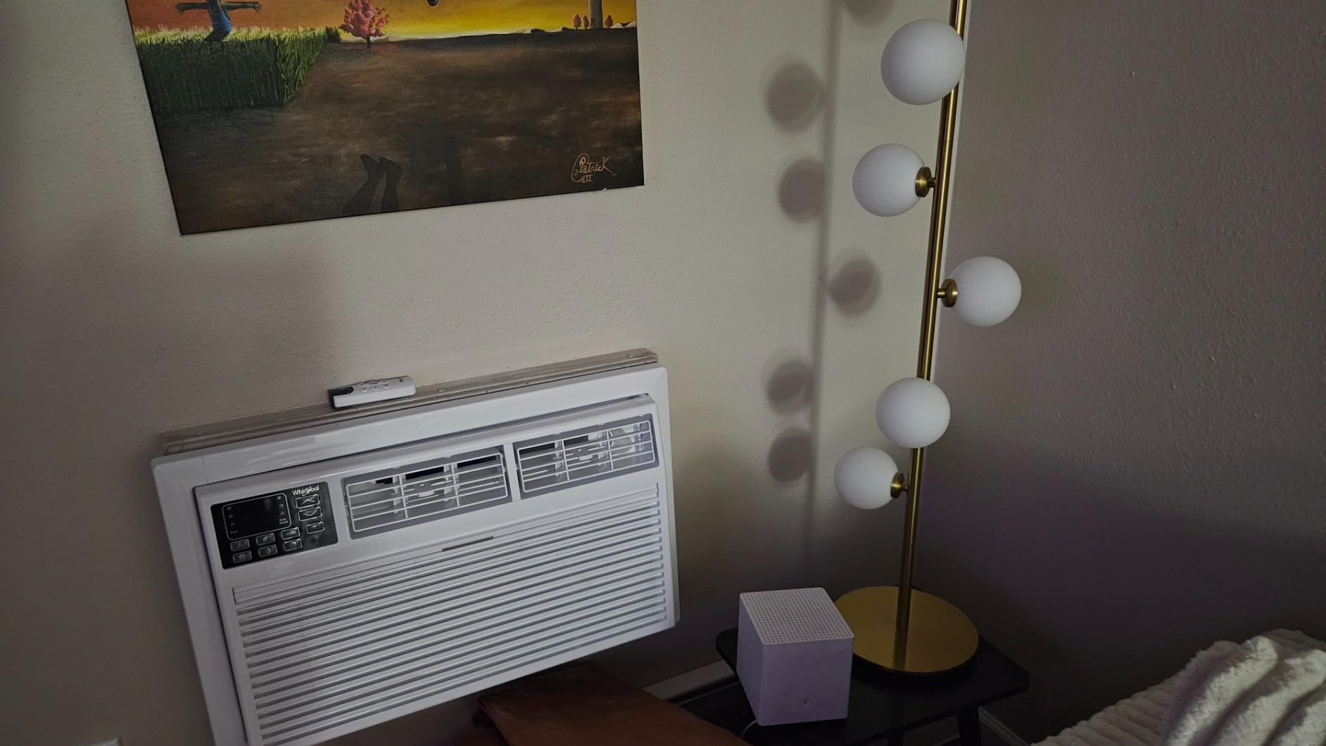 Whirlpool 8,000 BTU Through the Wall Air Conditioner, 115V, Cools up to 350 Sq. Ft. for Living Room, Bedroom, Kitchen with Dehumidifier and Remote Control, White - Customer Photo 4