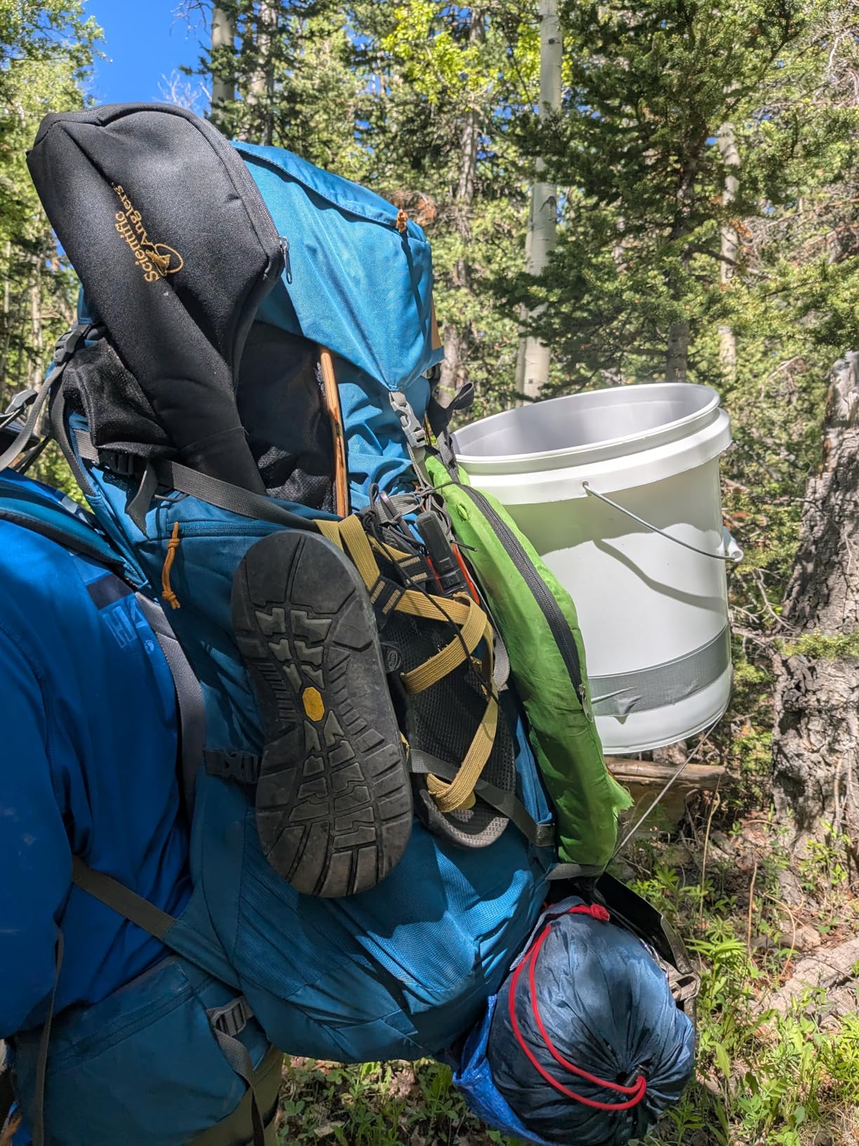 Kelty Coyote 60-105 Liter Internal Frame Backpack - Hiking, Backpacking, Travel, Hydration Compatible, Adjustable Torso (85L / Black) - Customer Photo 2