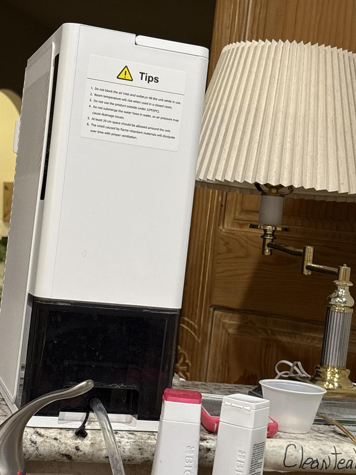 1200 sq.ft Rotary Dehumidifier 10 Pint Dehumidifier for Bedroom with Drain Hose,Never Frost,Ultra Quiet Small Portable Desiccant Dehumidifiers for Basement, Home, Bathroom, RV - Customer Photo 2