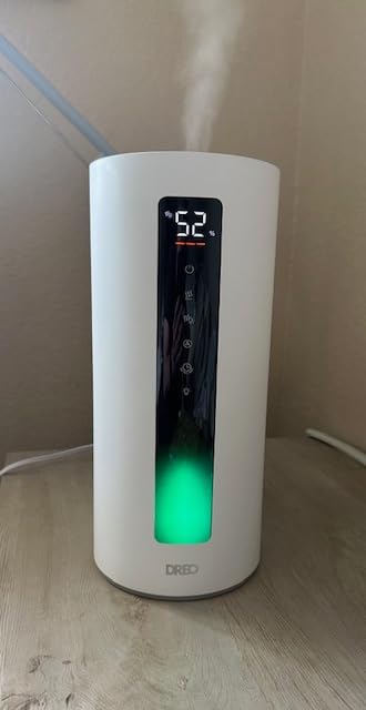 Dreo 6L Top Fill Humidifiers for Bedroom, 60H Runtime 28 dB Quiet Supersized Cool Mist Air Humidifiers for Large Room, Baby Nursery, Plant, Indoor, Night Light, Easy to Clean, Precise Humidity Control - Customer Photo 2