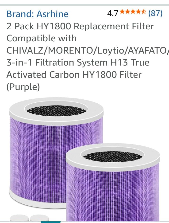 Air Purifiers for Bedroom Home Up to 1350 Ft², Oterbear Room Air Cleaner with H13 True HEPA Filter with Sleep Mode, Aroma Function, Ambient Light, Remove Dander Smoke Pollen Odor, White Customer Review Air Purifiers for Bedroom Home Up to 1350 Ft², Oterbear Room Air Cleaner with H13 True HEPA Filter with Sleep Mode, Aroma Function, Ambient Light, Remove Dander Smoke Pollen Odor, White - Customer Photo 2