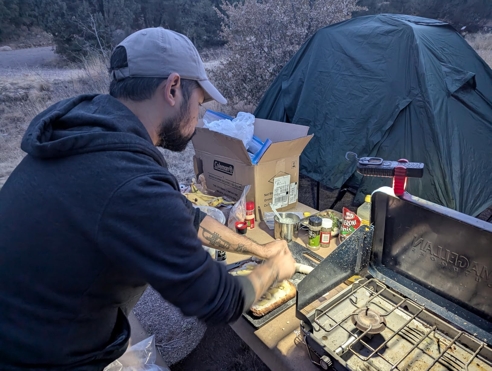 Coleman Brazos 20/30°F Adult Cool-Weather Sleeping Bag with No-Snag Zipper & Stuff Sack, Machine Washable, Great for Camping, Traveling, Guests, & More - Customer Photo 1