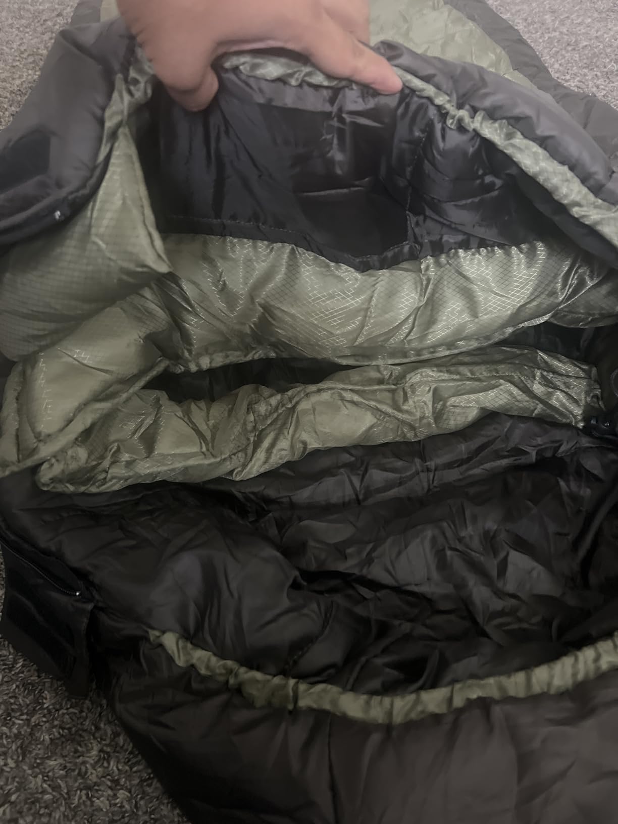 Coleman North Rim 0°F Big & Tall Sleeping Bag, Cold-Weather Mummy Sleep Sack with No-Snag Zipper & Adjustable Hood for Warmth & Ventilation, Large Camping Sleeping Bag - Customer Photo 1