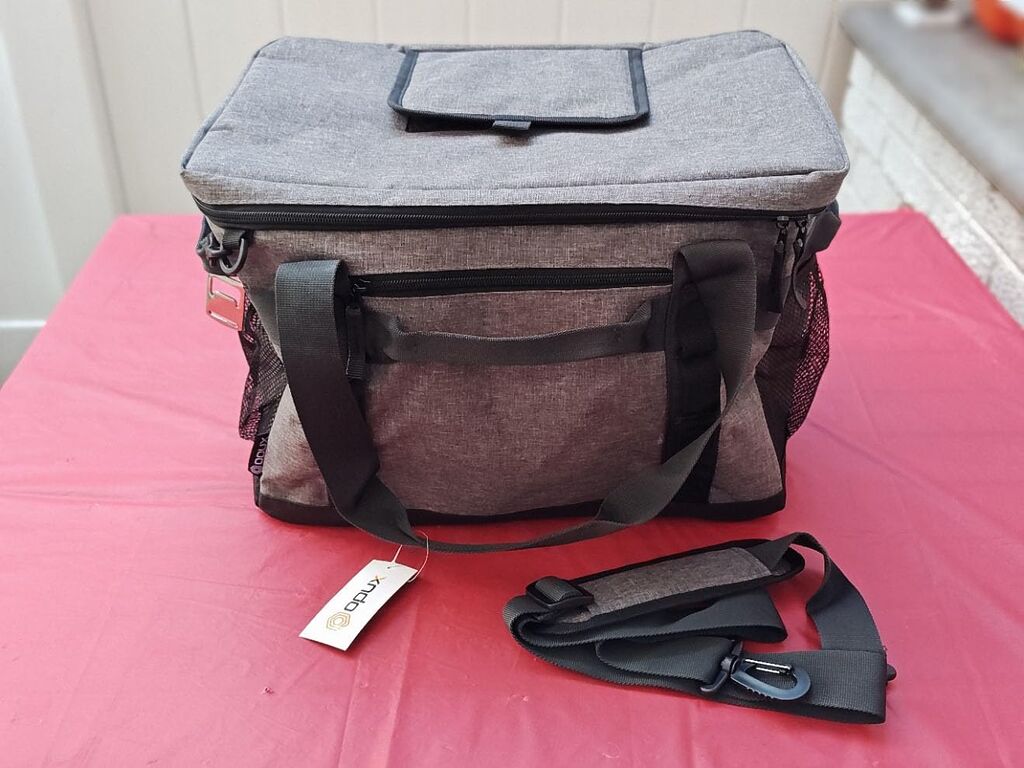 OPUX Cooler Bag, 60 Cans Insulated Soft Collapsible Portable Cooler, Soft Sided Leakproof Cooler for Beach Camping with Shoulder Strap, Ice Chest for Travel Road Trip Picnic, Charcoal Gray - Customer Photo 1