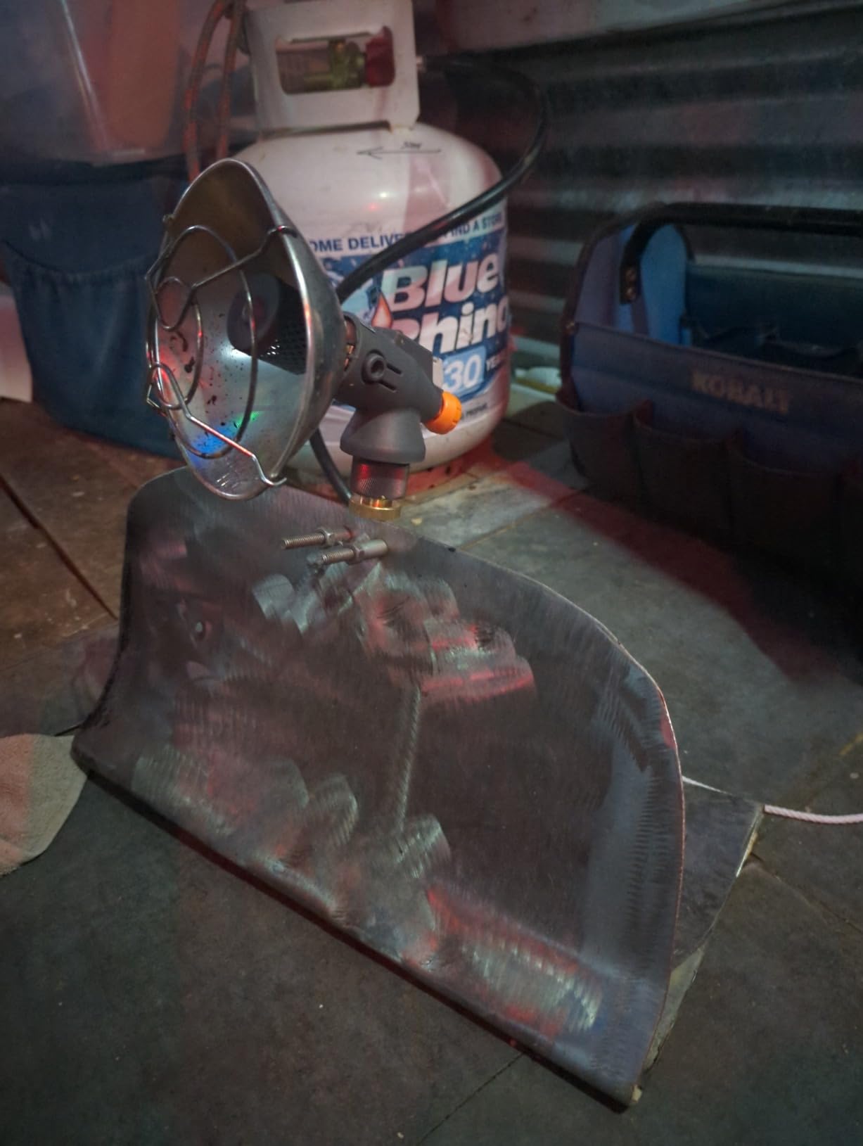 Uniflasy Tent Heater for Camping, 4,300 BTU 2 In 1 Portable Propane and Butane Heater for Camper, Hiking, Fishing, Fast Heating, Gas Saving, Light Weight, Small Outdoor Gas Heater for Winter - Customer Photo 1