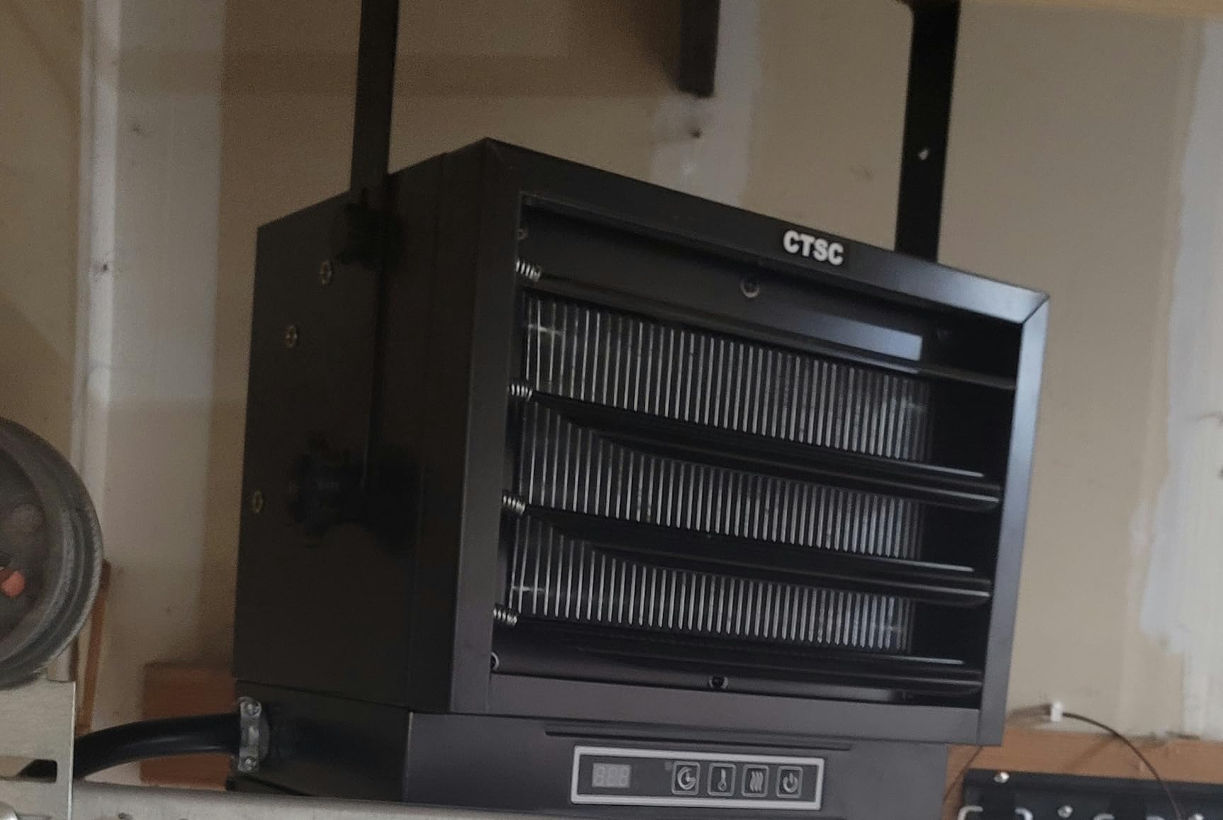 CTSC 10000W Electric Garage Heater, 240v Hardwired Fan-Forced Shop Heater with Digital Thermostat, Remote Control and Timer, ECO Function, Voltage Display Design, Ideal for Workshop, ETL Listed - Customer Photo 1