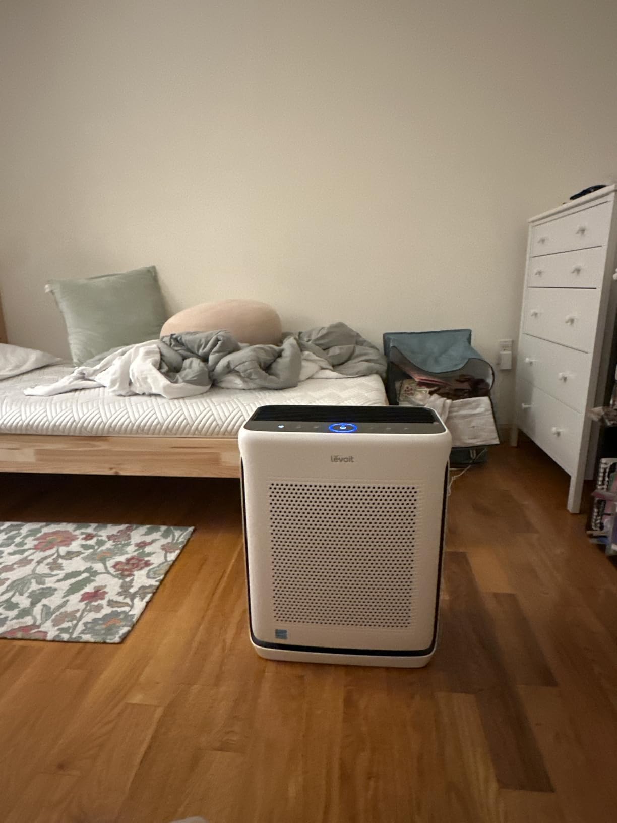 LEVOIT Air Purifier for Baby with White Noise Sound Machine and Blue-Light-Free Night Light in Bedroom, HEPA Filter Removes Ultrafine Particle, AHAM VERIFIDE, 5 Air Quality Monitor, Smart WiFi, Sprout - Customer Photo 1