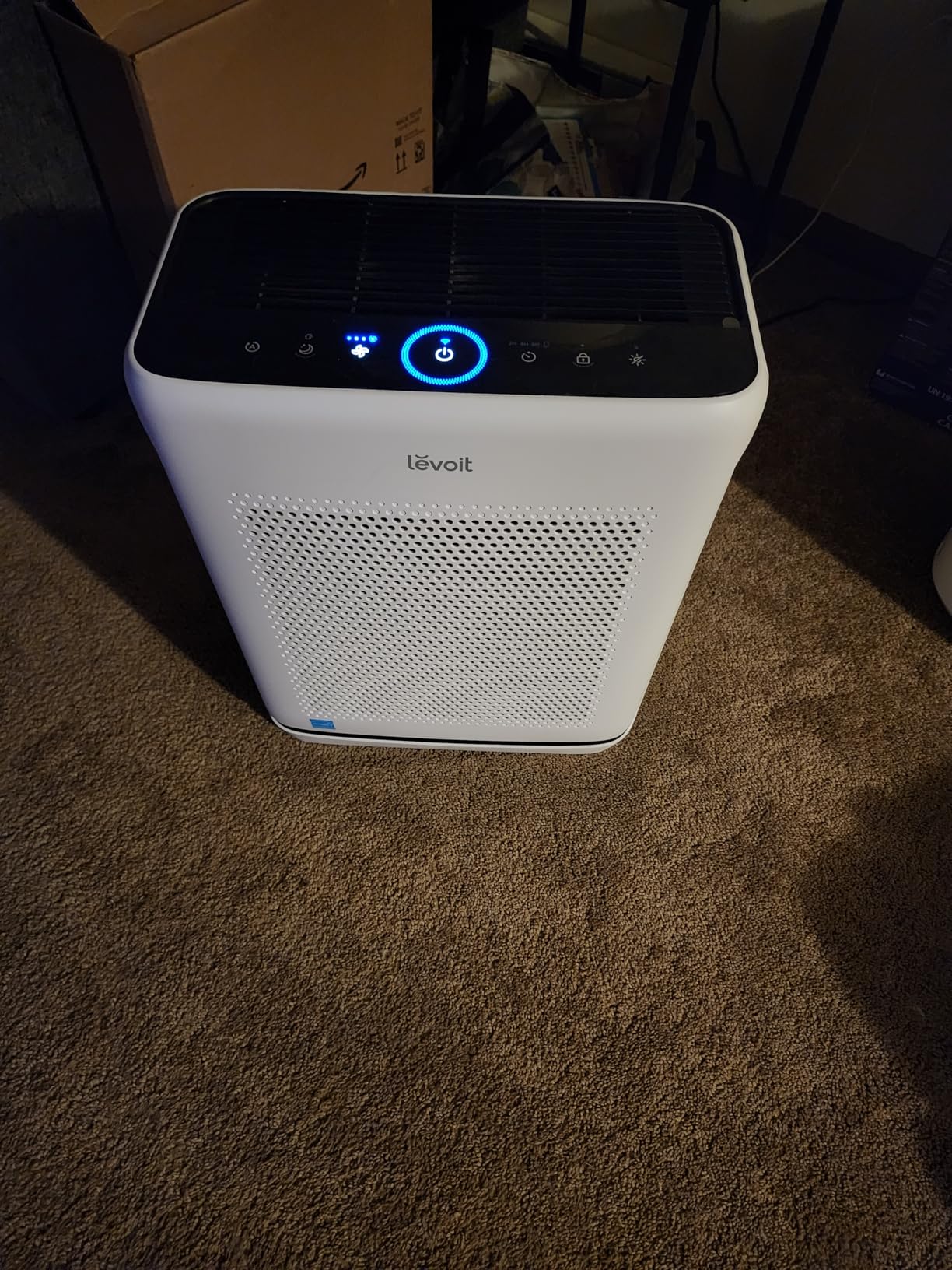 LEVOIT Air Purifier for Baby with White Noise Sound Machine and Blue-Light-Free Night Light in Bedroom, HEPA Filter Removes Ultrafine Particle, AHAM VERIFIDE, 5 Air Quality Monitor, Smart WiFi, Sprout - Customer Photo 2