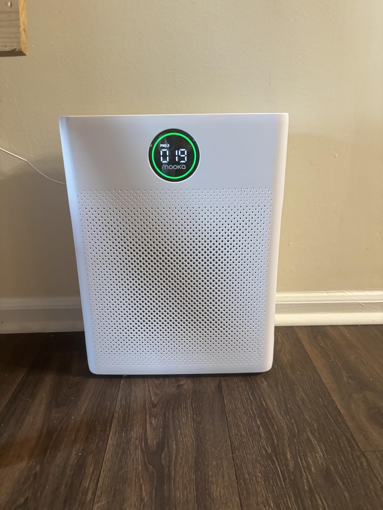 Air Purifiers for Home Large Room up to 2200sq.ft, MOOKA Air purifier for Home Pets with Washable Filter, PM 2.5 Display Air Quality Sensor Air Cleaner for Bedroom, Dorm room, Pets, Office, PR1 - Customer Photo 2