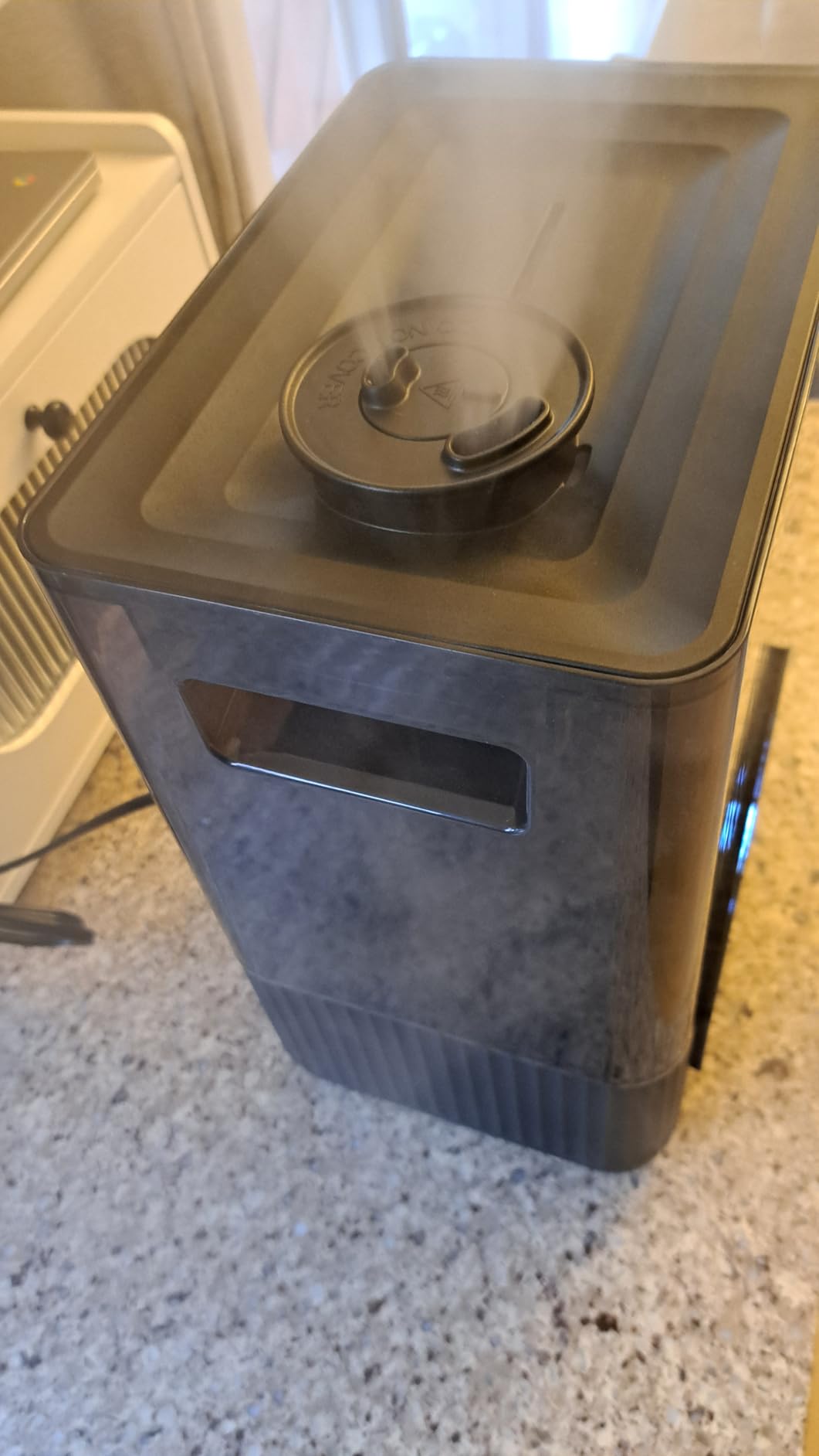 FOHERE Smart Humidifiers for Bedroom, 6L Warm and Cool Mist Quiet Humidifier with 60H Runtime, Humidity Control, Oil Diffuser, Sleep Mode, 12H Timer, Light, Top Fill Ultrasonic for Home Baby Plant - Customer Photo 2