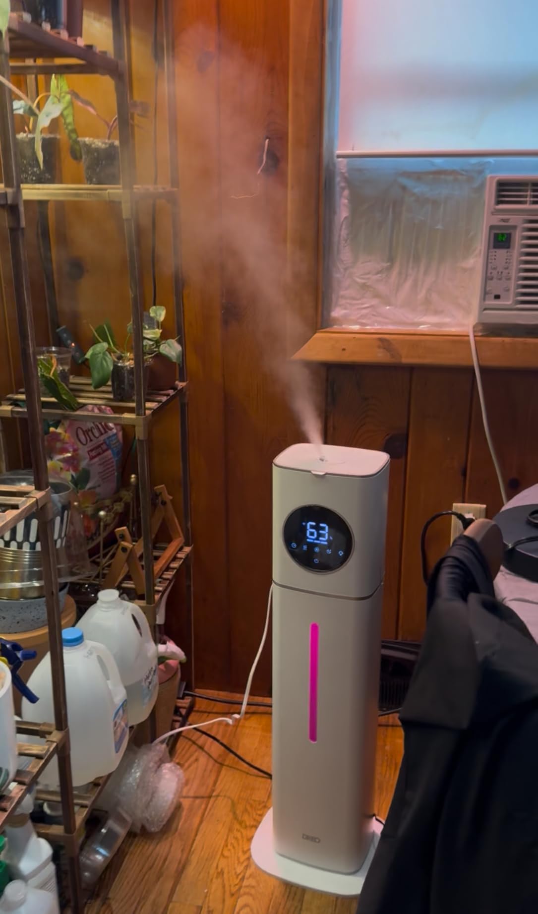 Dreo HM735S 11L Smart Humidifier Large Room 700 ft², 100H Cool Mist Air Humidifiers for Bedroom, Top-Fill Self-Cleaning Tank, 26dB, Auto Mode, Aroma Box, RGB Light, Remote & APP Control, Baby, White - Customer Photo 2